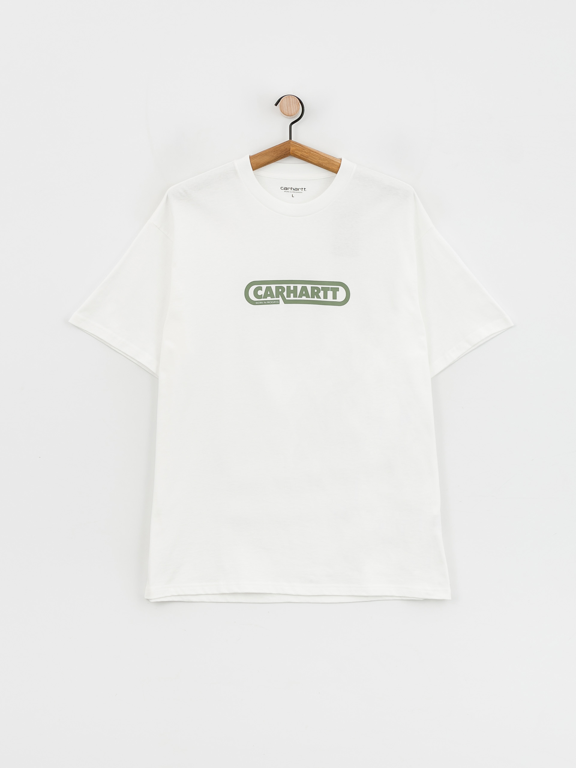 T-shirt Carhartt WIP Fuse Script (white/dollar green)