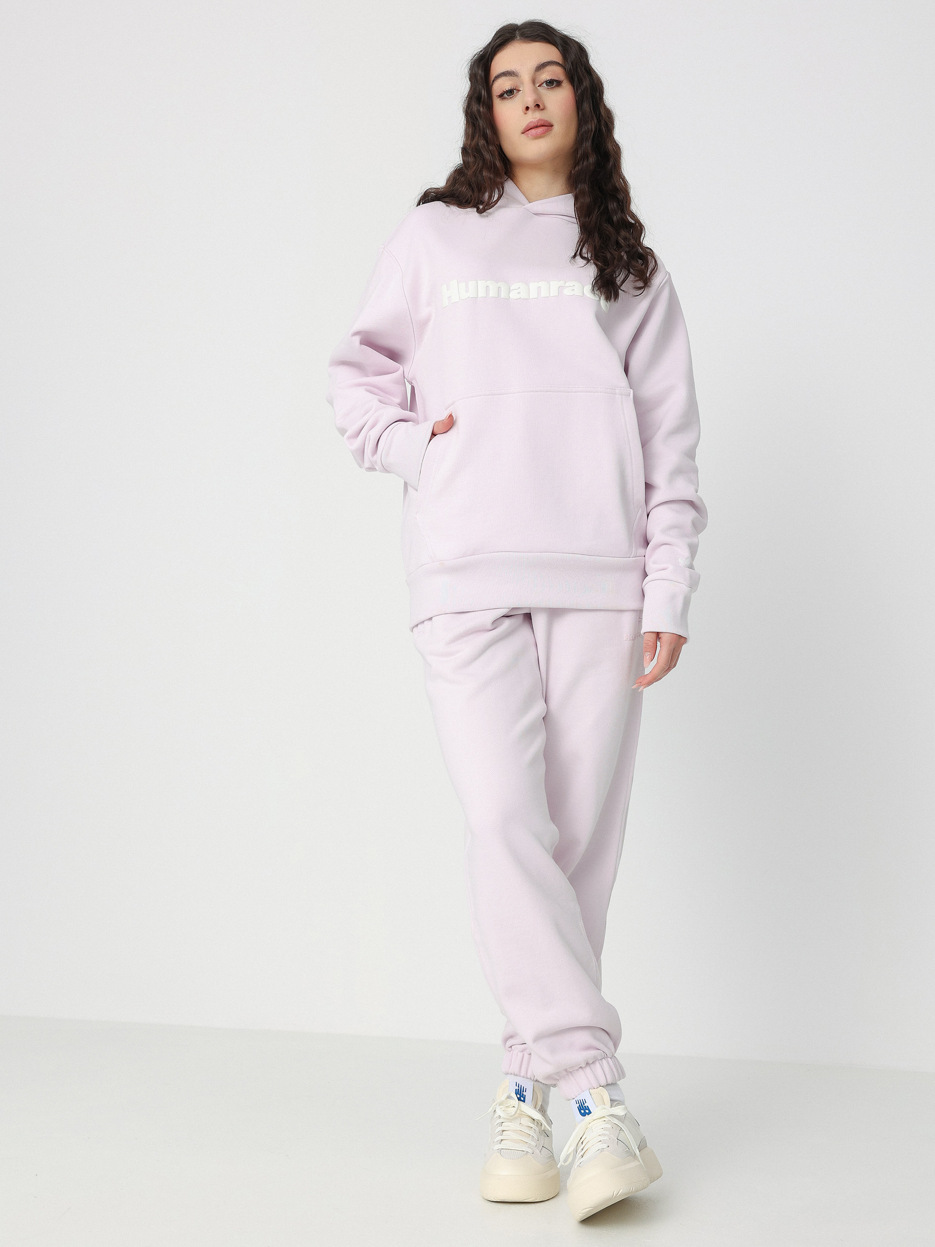 Bluza z kapturem adidas Originals Pharrell Williams Basics HD Wmn (almpnk)