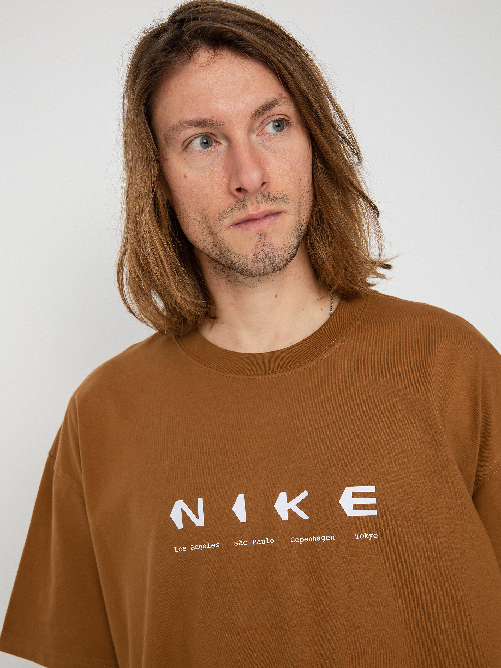 T-shirt Nike SB City Info (ale brown)