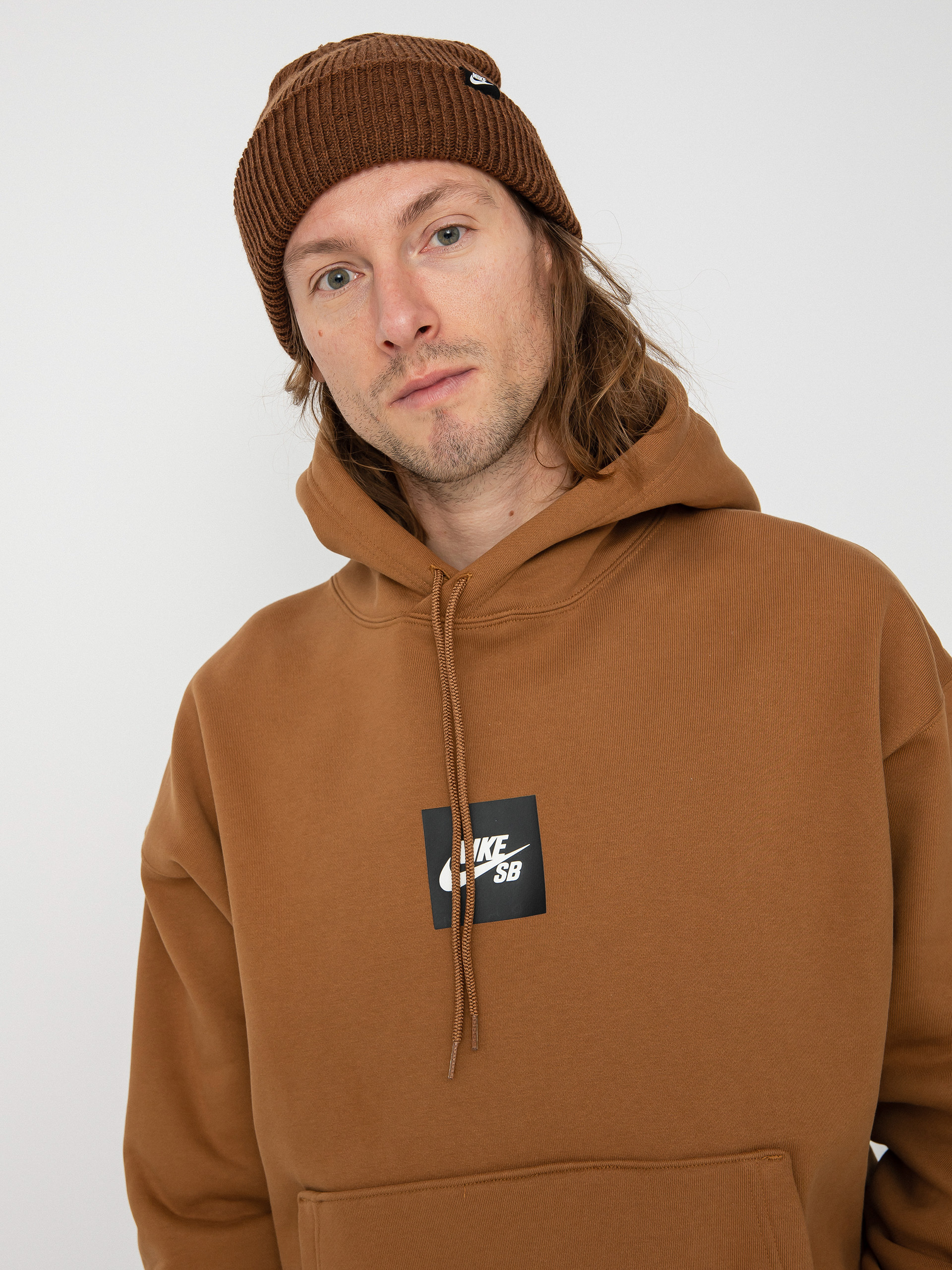 Bluza z kapturem Nike SB Box Logo HD (ale brown)