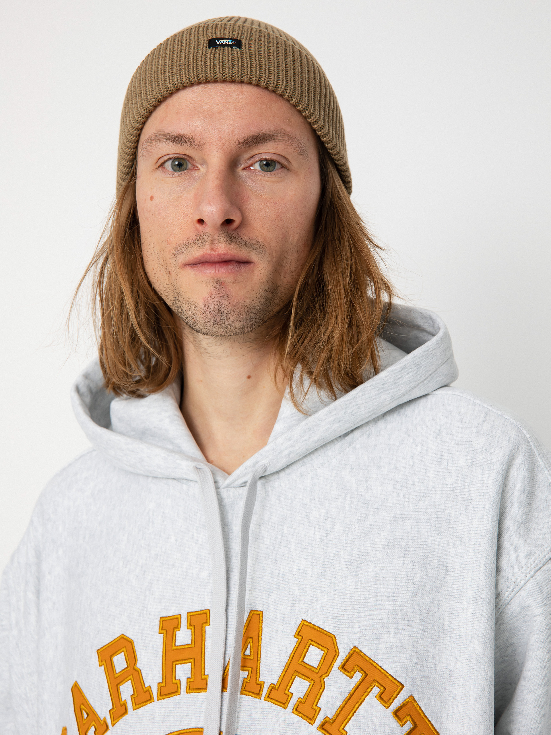 Bluza z kapturem Carhartt WIP Locker HD (ash heather/brown)