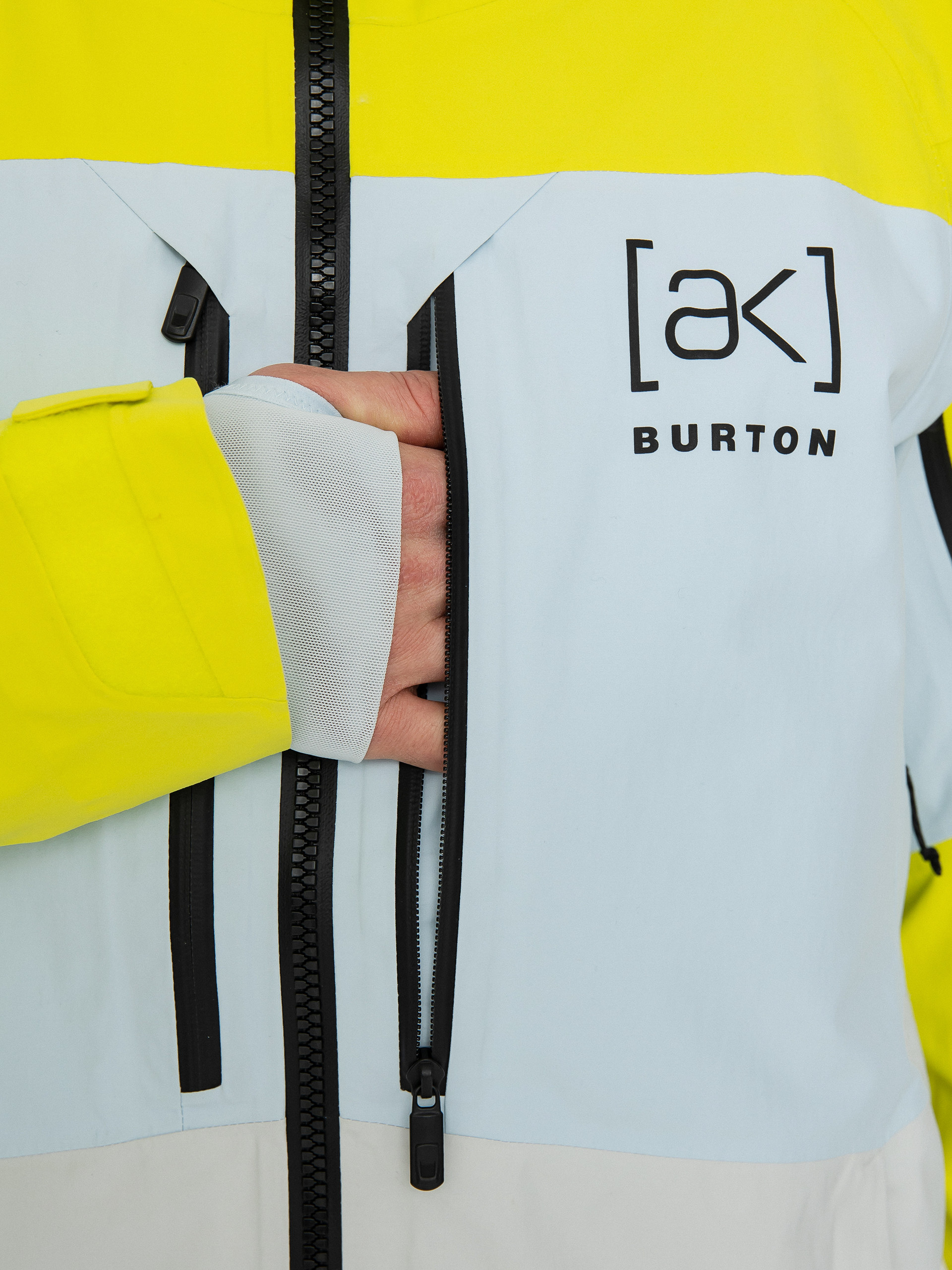 Męska Kurtka snowboardowa Burton Ak Swash Gore Tex 2L (limeade/ballad blue/gray cloud)