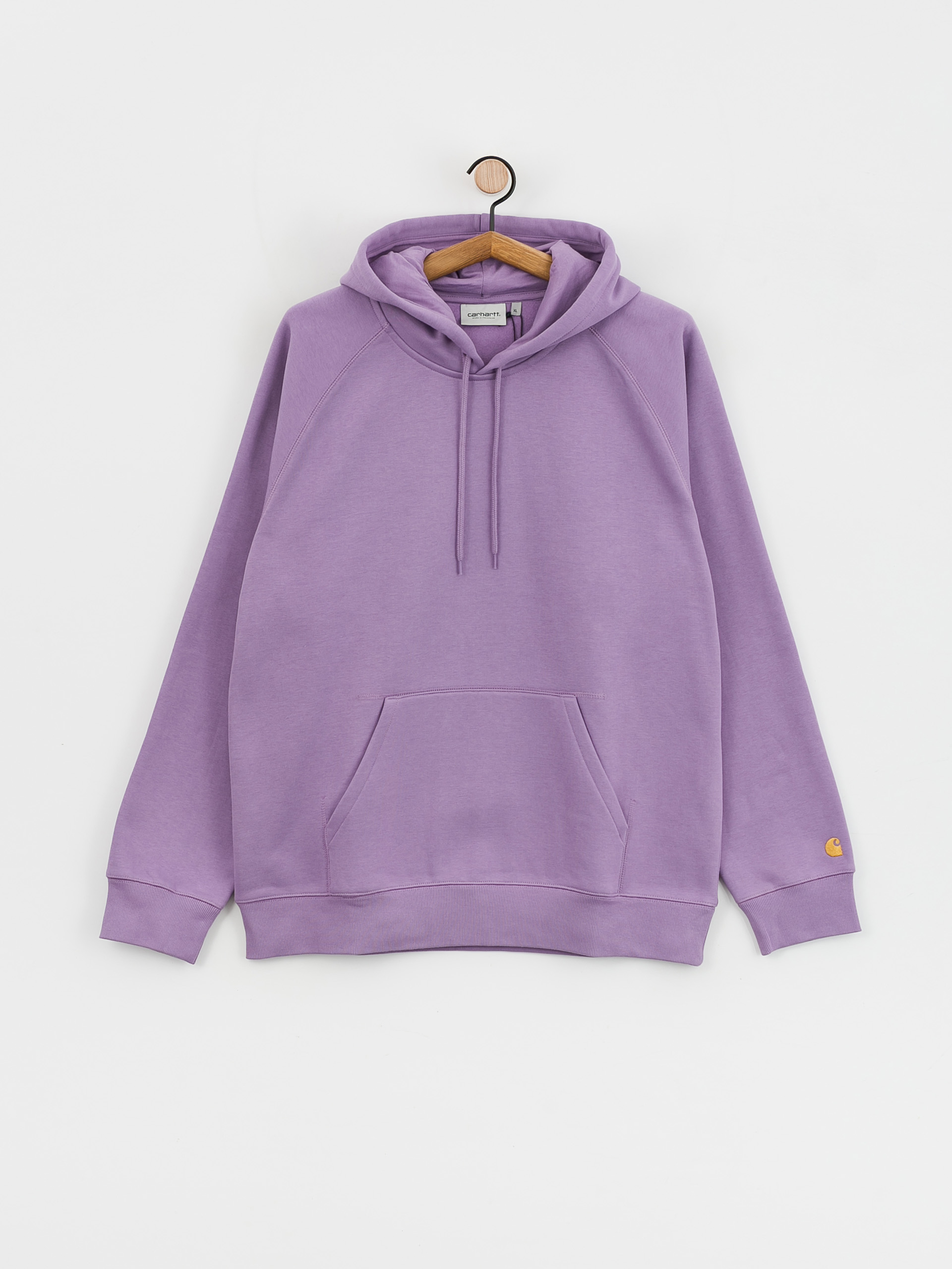 Bluza z kapturem Carhartt WIP Chase HD (violanda/gold)