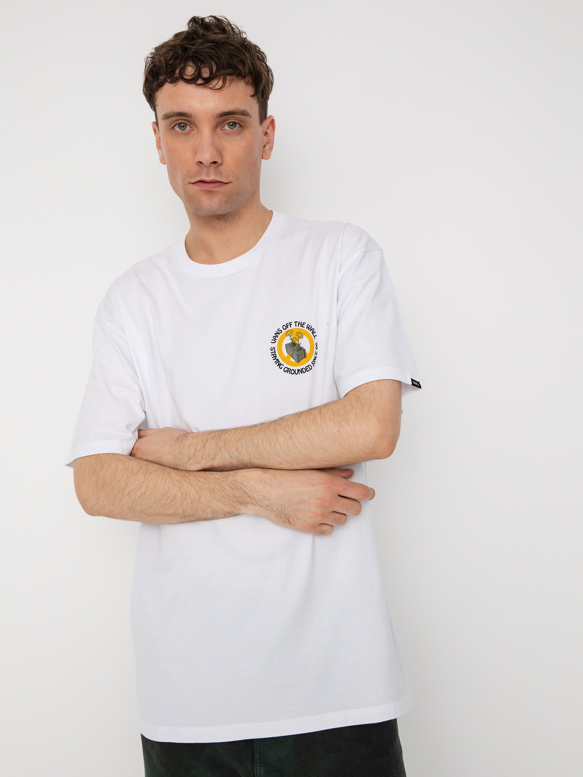 T-shirt Vans Staying Grounded (white/black)