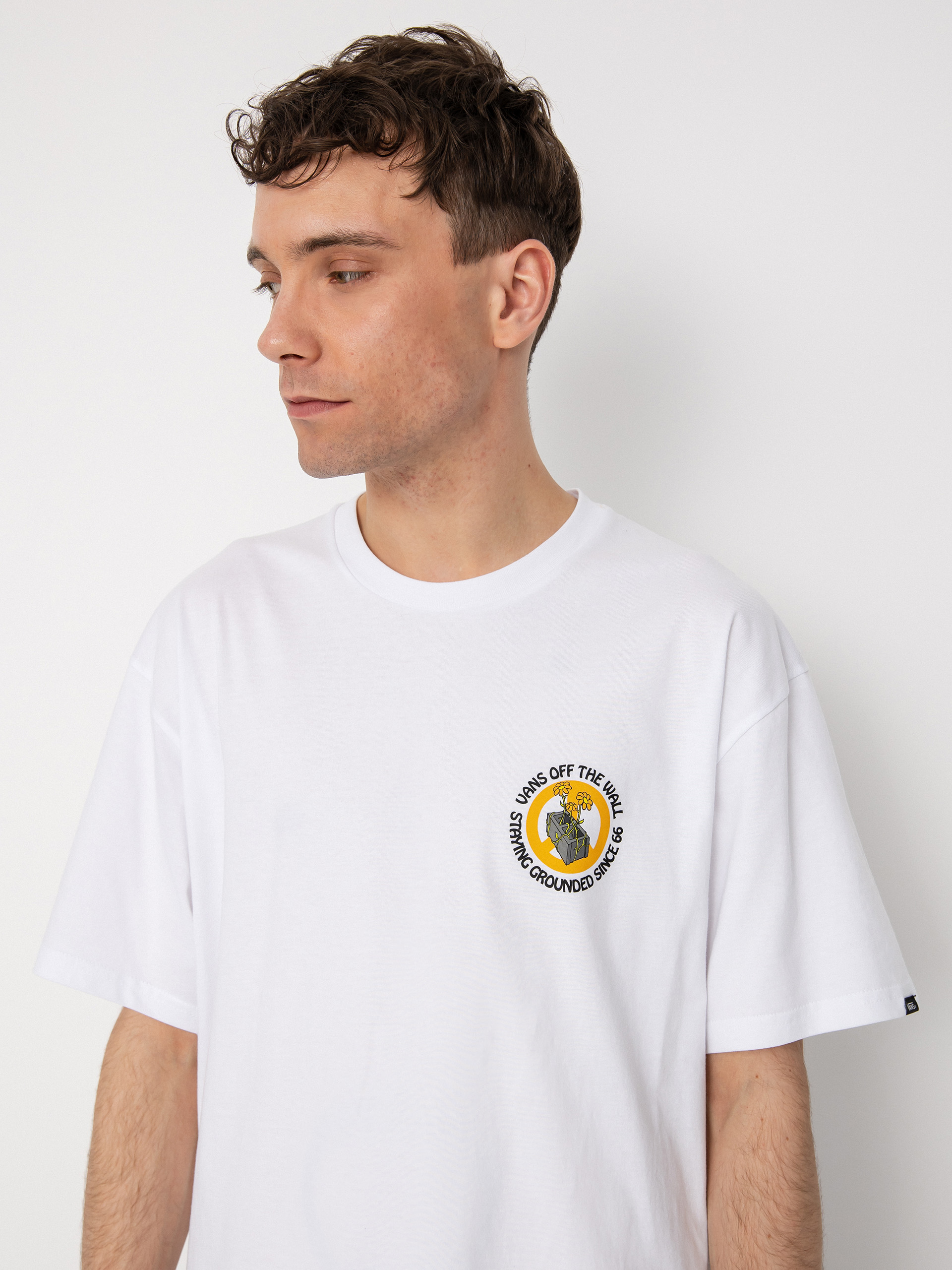 T-shirt Vans Staying Grounded (white/black)