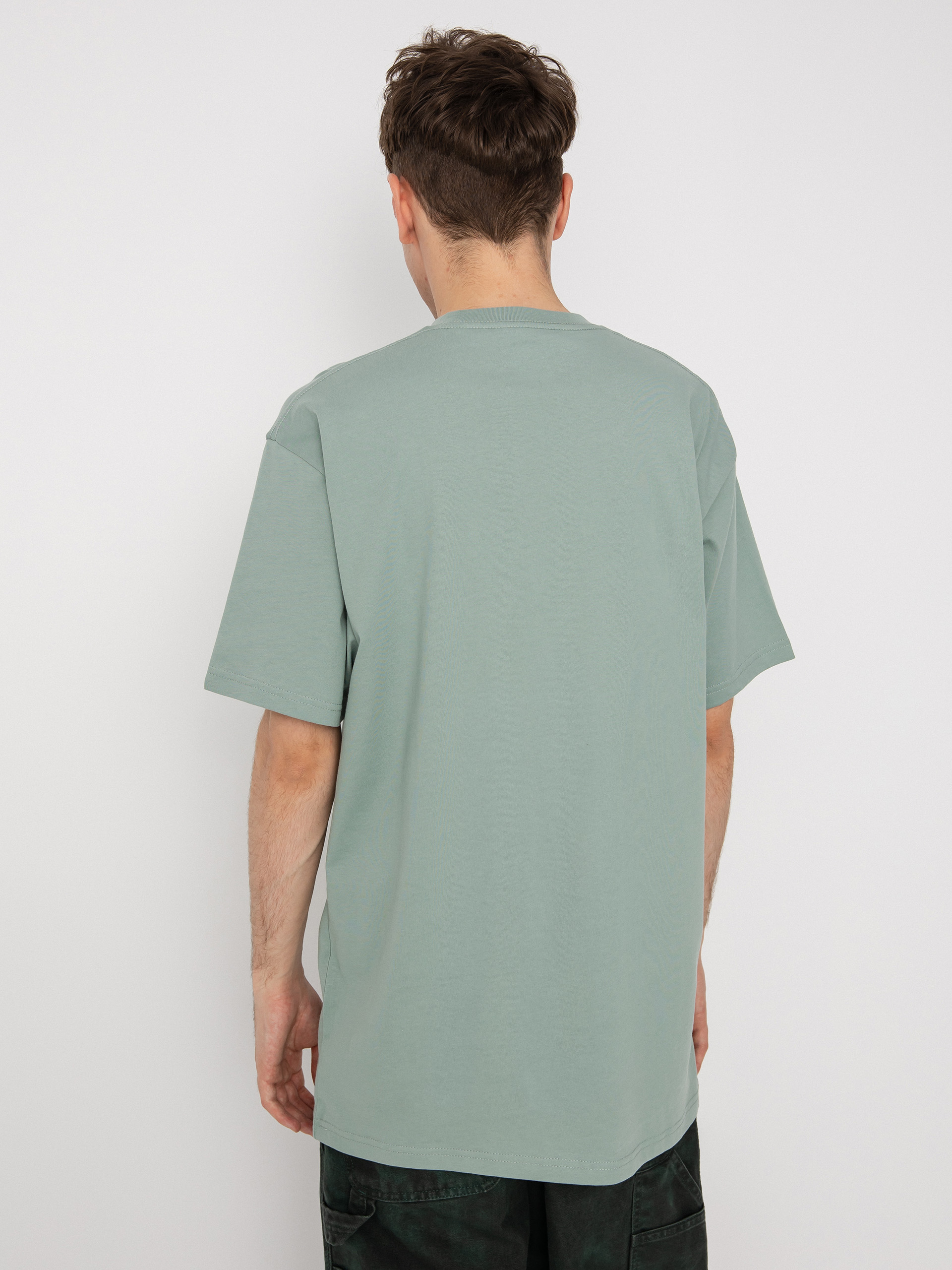 T-shirt Vans Left Chest Logo (chinois green/black)