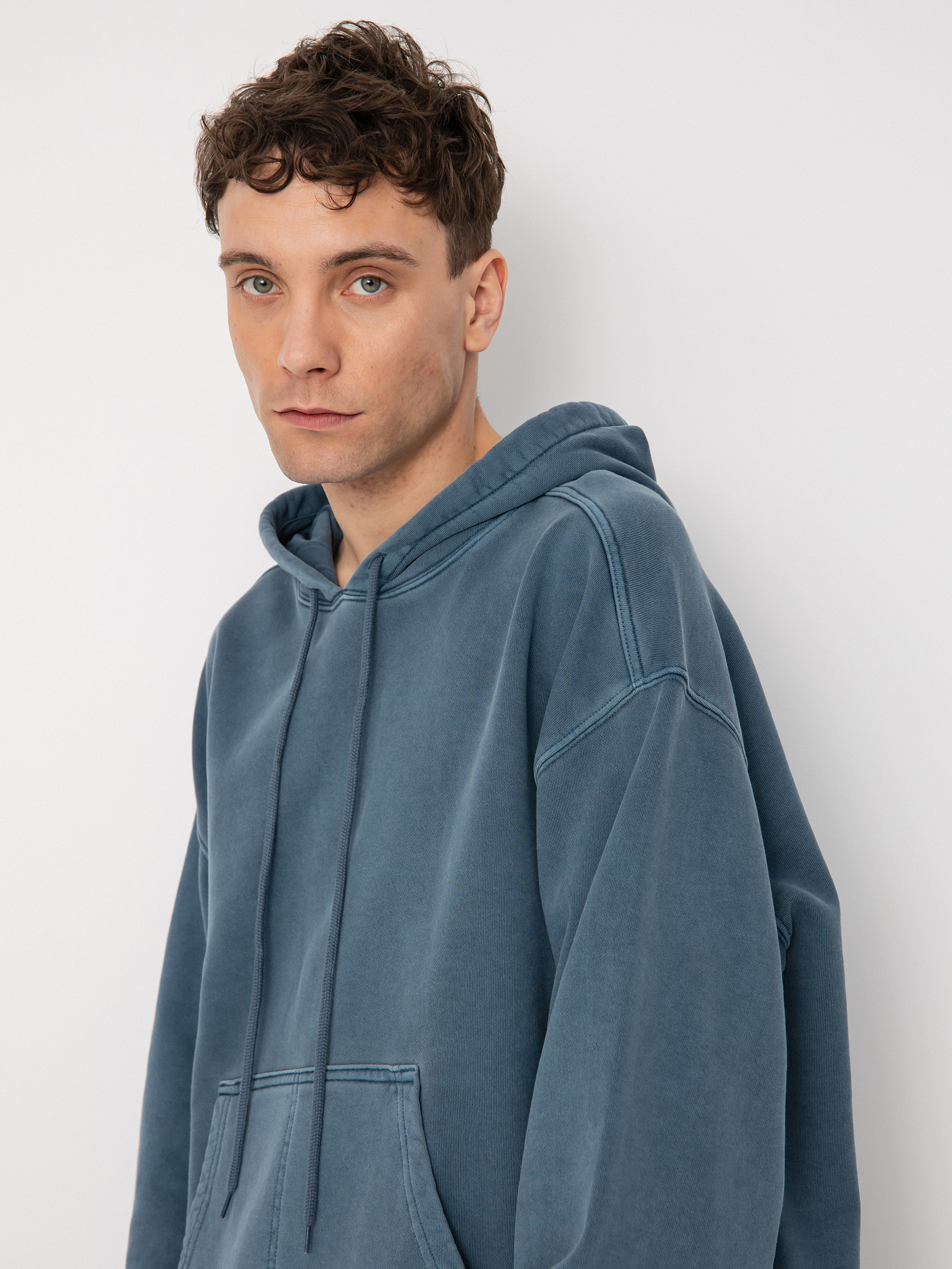 Bluza z kapturem Carhartt WIP Arling HD (storm blue)