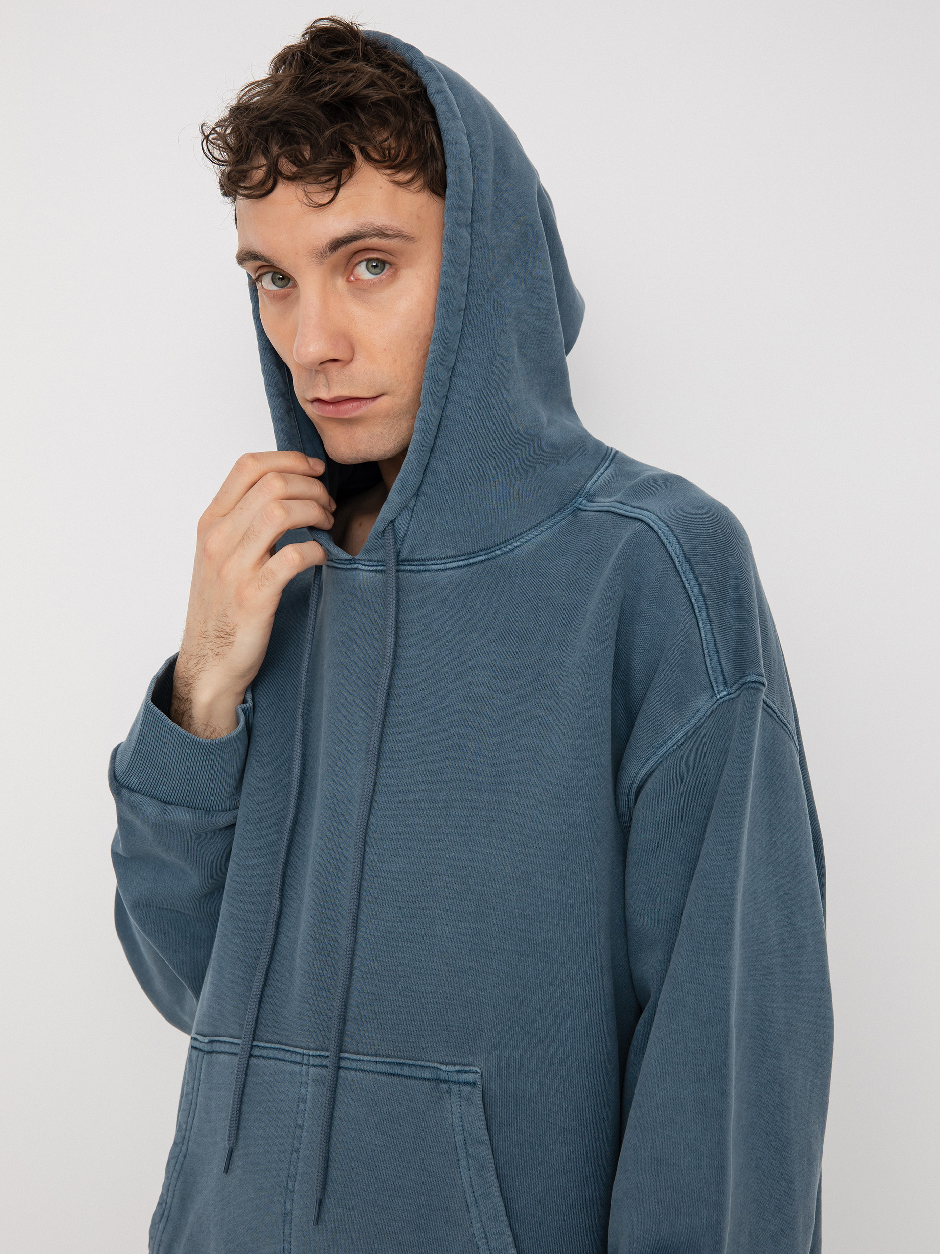 Bluza z kapturem Carhartt WIP Arling HD (storm blue)