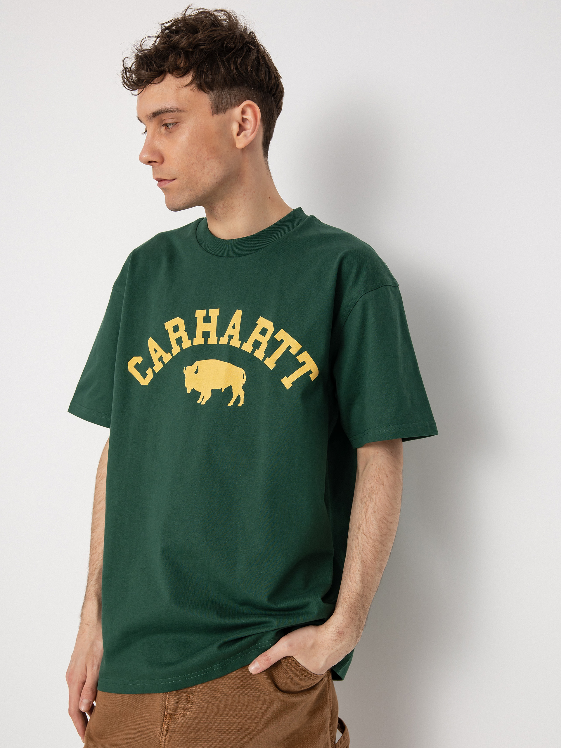 Carhartt WIP Тениска Locker (treehouse/yellow)