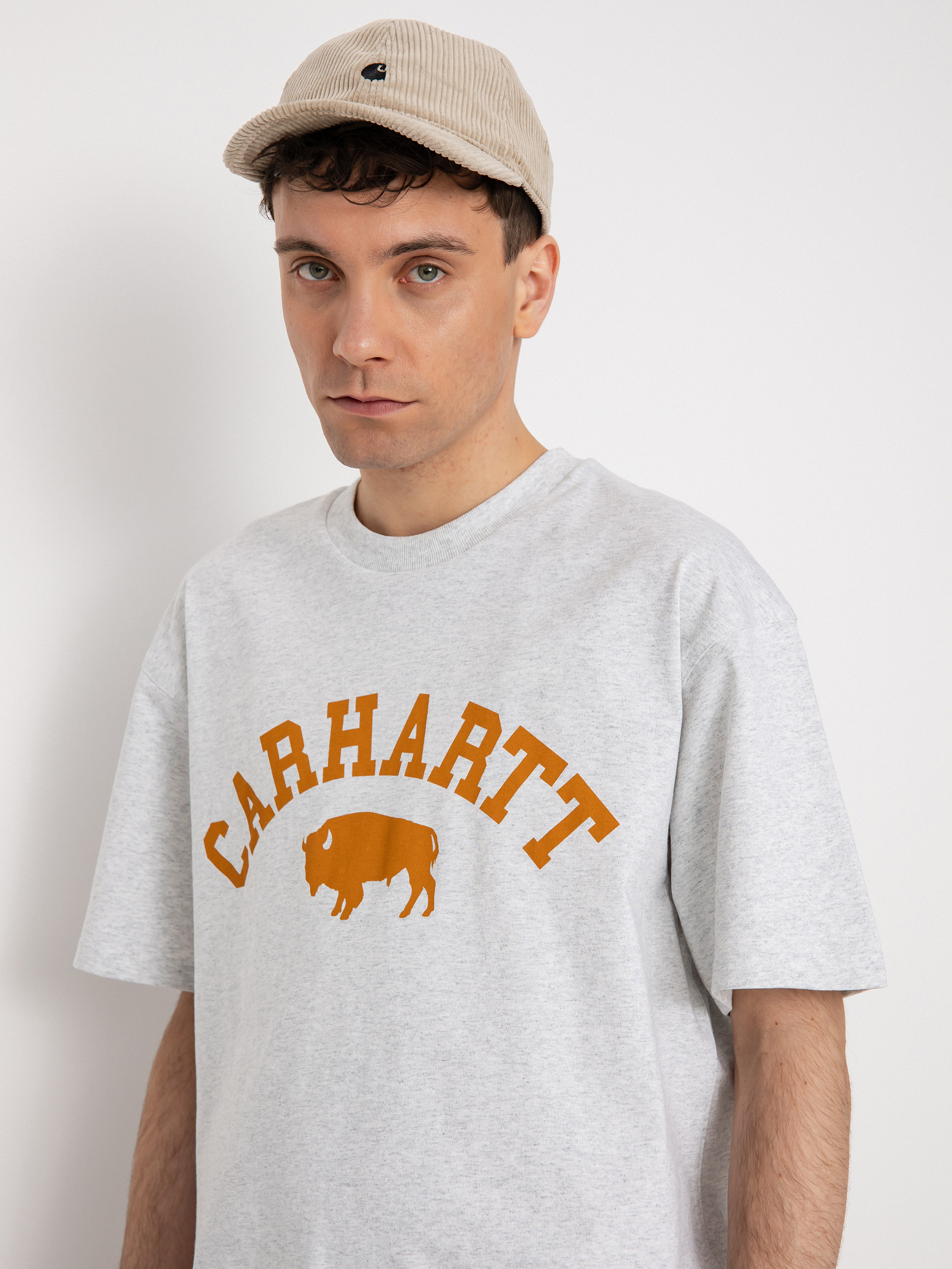 T-shirt Carhartt WIP Locker (ash heather/brown)