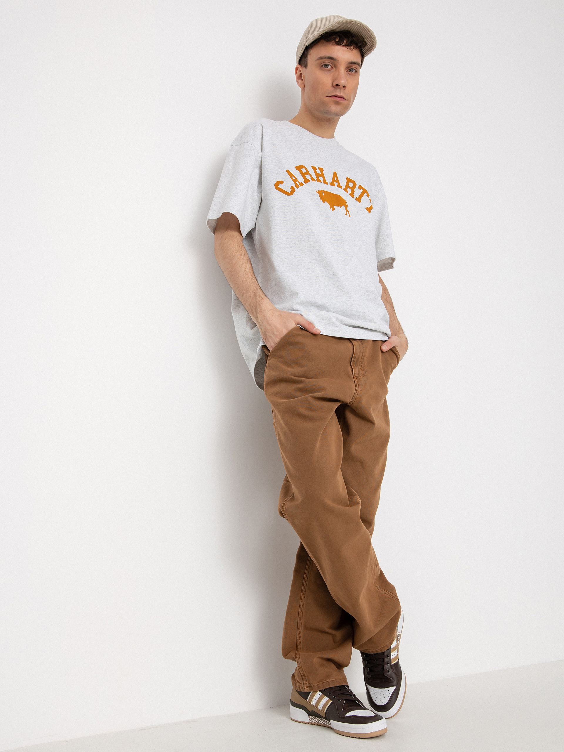 T-shirt Carhartt WIP Locker (ash heather/brown)