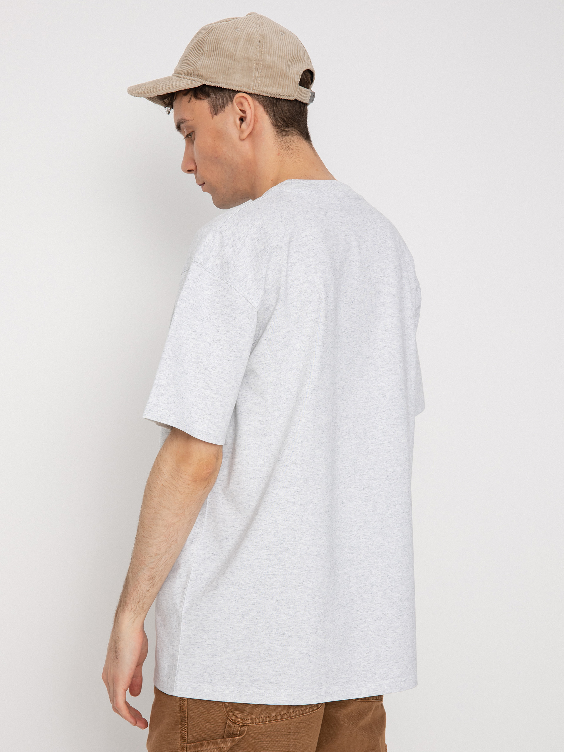 T-shirt Carhartt WIP Locker (ash heather/brown)