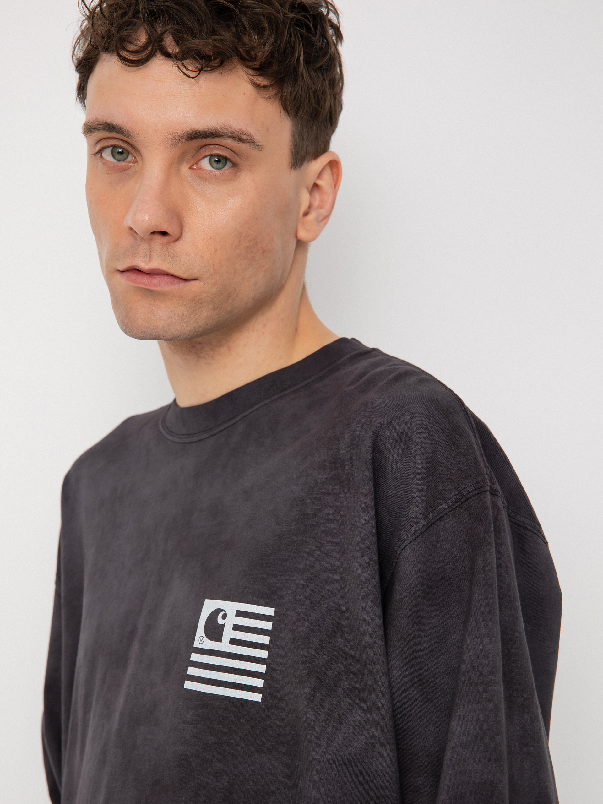 Longsleeve Carhartt WIP Chromo (black chromo)