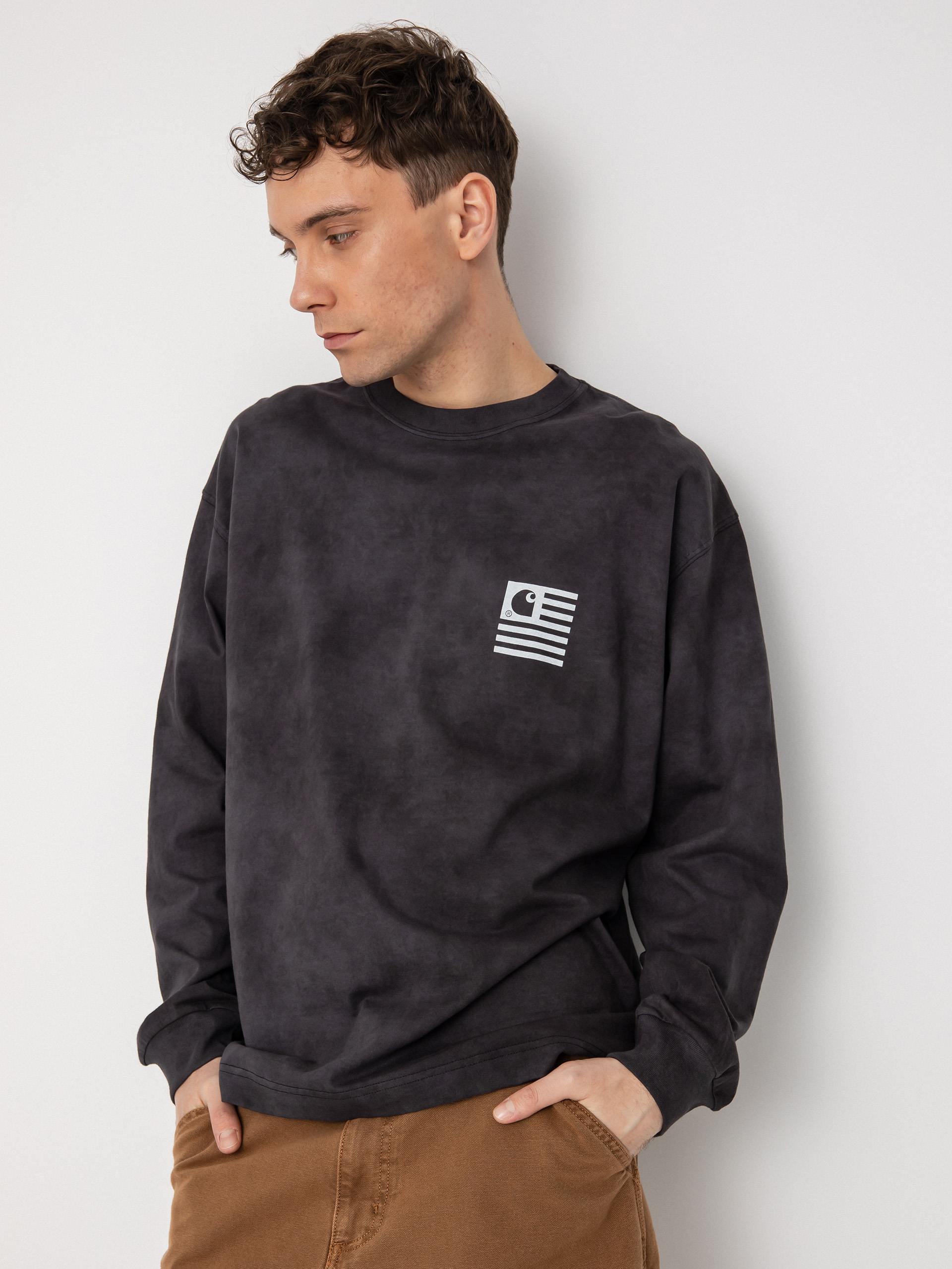 Longsleeve Carhartt WIP Chromo (black chromo)