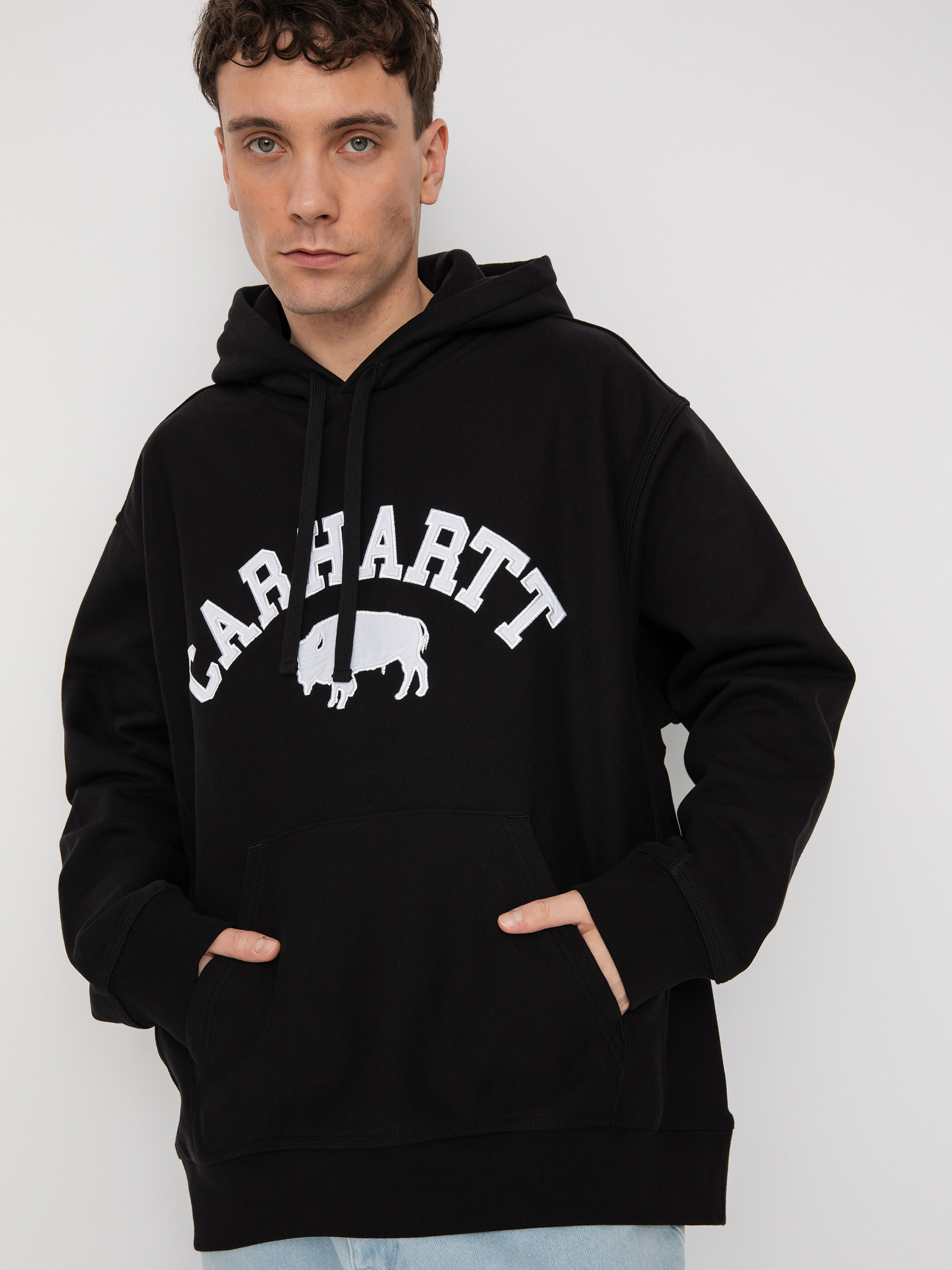 Bluza z kapturem Carhartt WIP Locker HD (black/white)