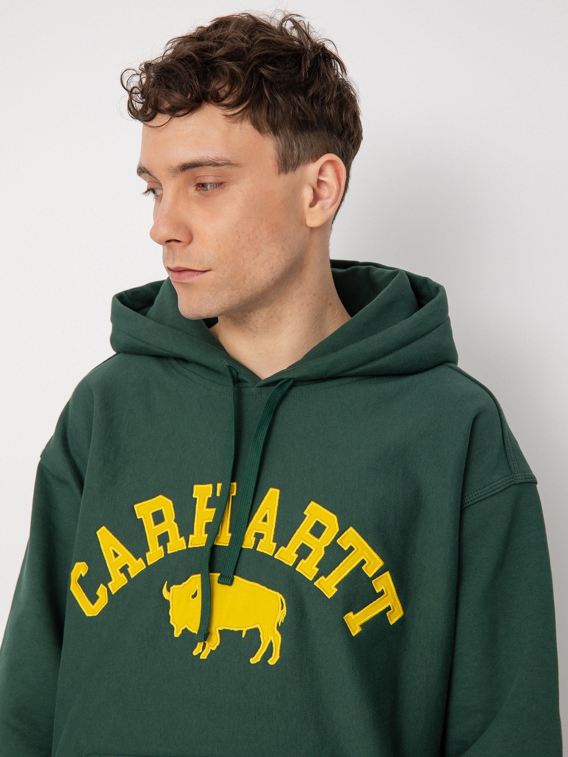 Bluza z kapturem Carhartt WIP Locker HD (treehouse/yellow)
