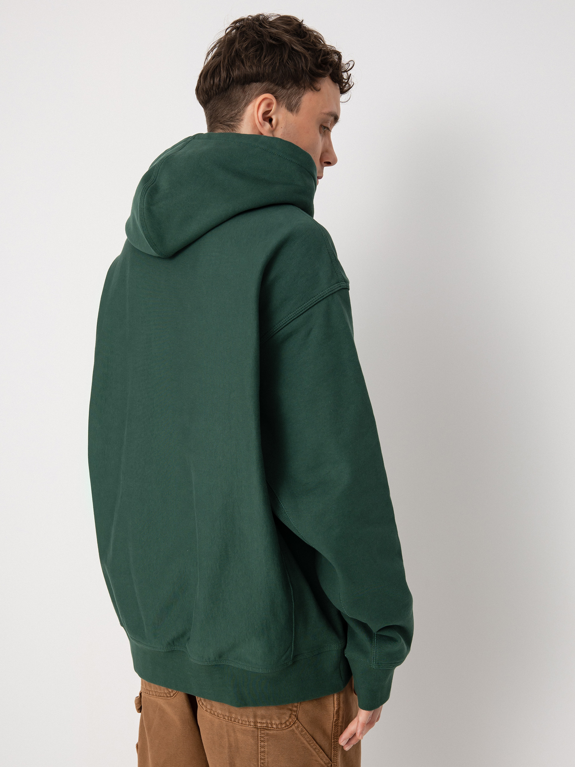 Bluza z kapturem Carhartt WIP Locker HD (treehouse/yellow)