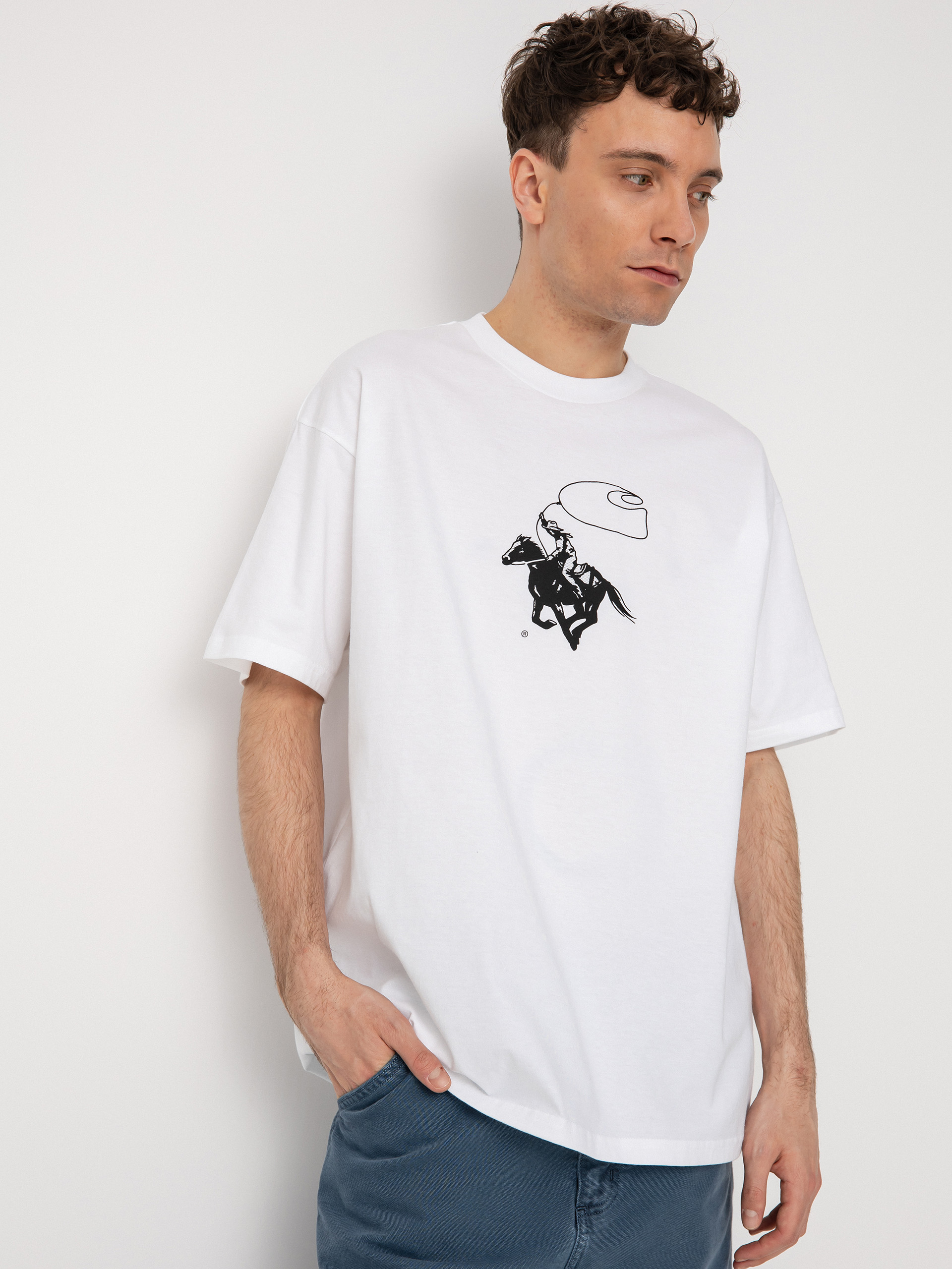 T-shirt Carhartt WIP Lasso (white/black)