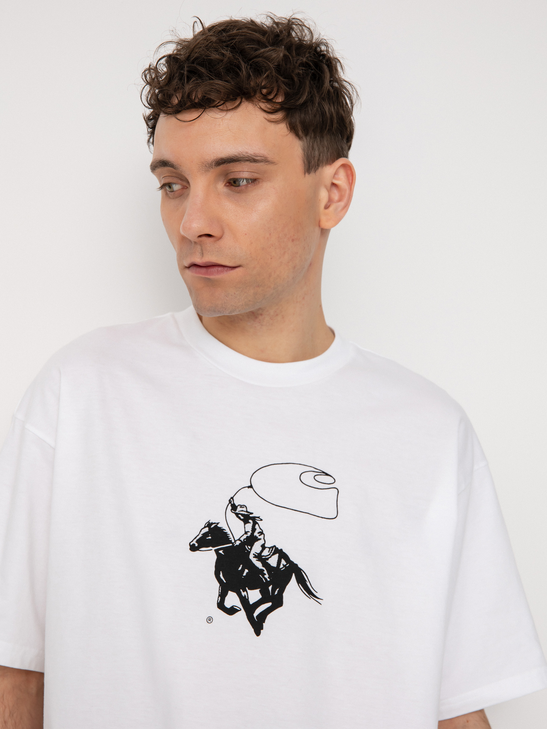 T-shirt Carhartt WIP Lasso (white/black)