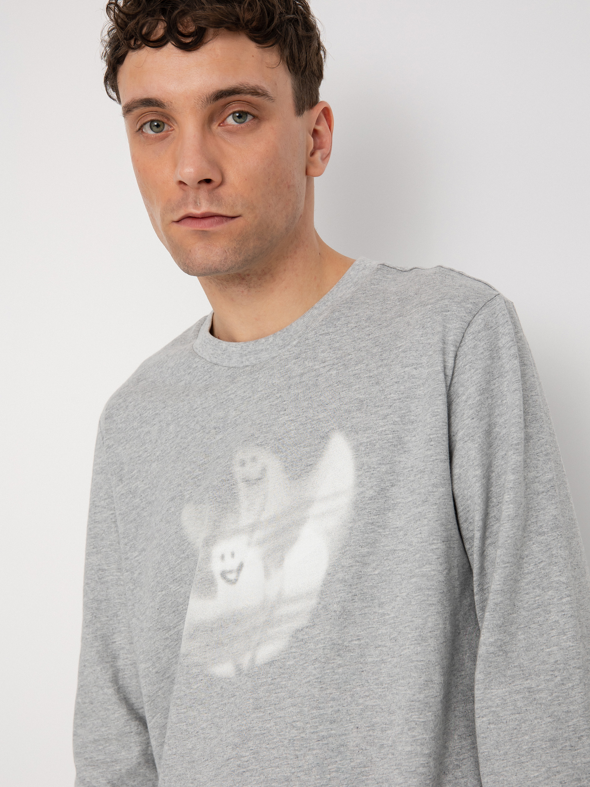 Longsleeve adidas Shmoo Logo (mgreyh/cwhite)