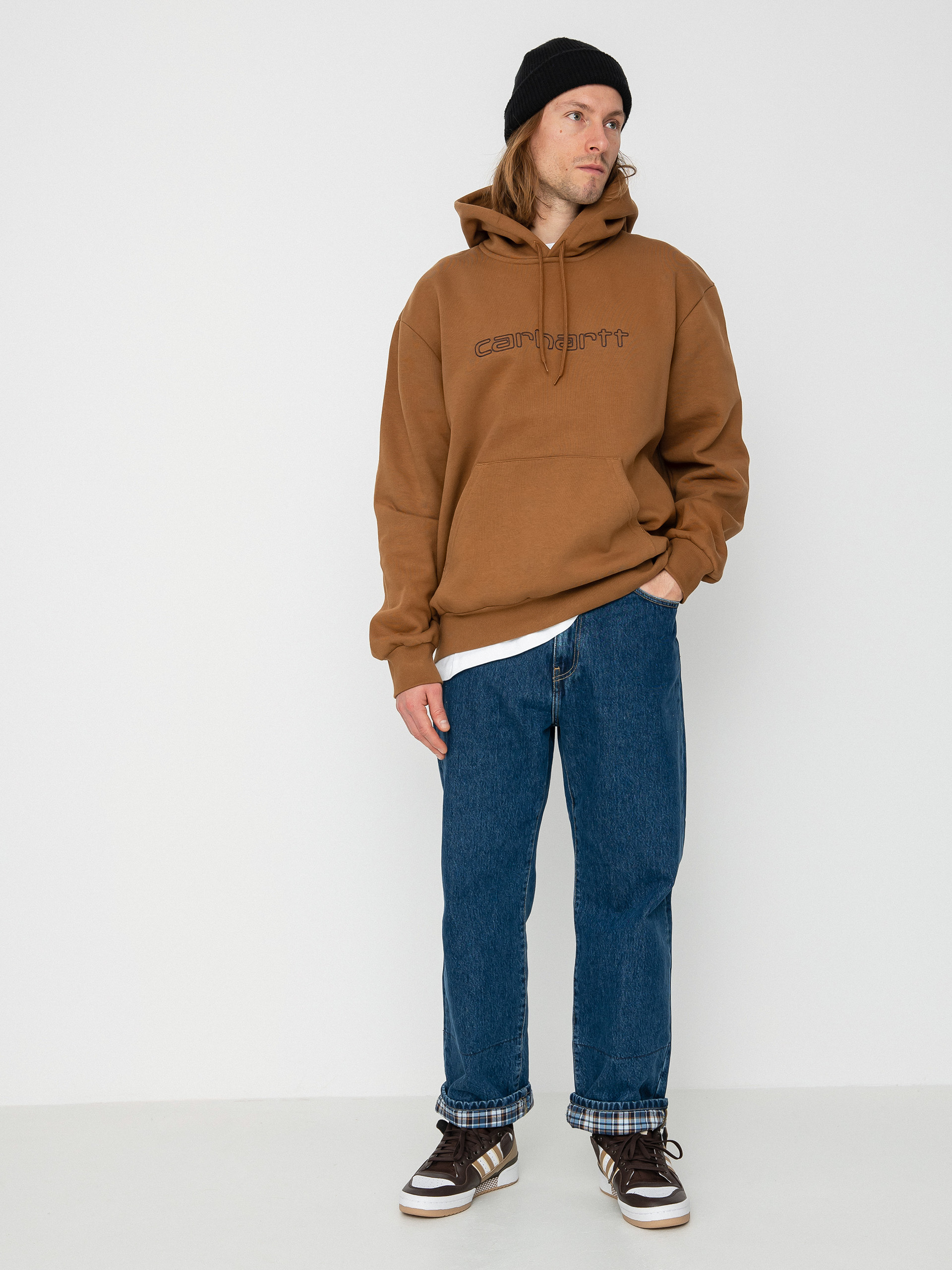 Bluza z kapturem Carhartt WIP Elzy HD (hamilton brown/tobacco)