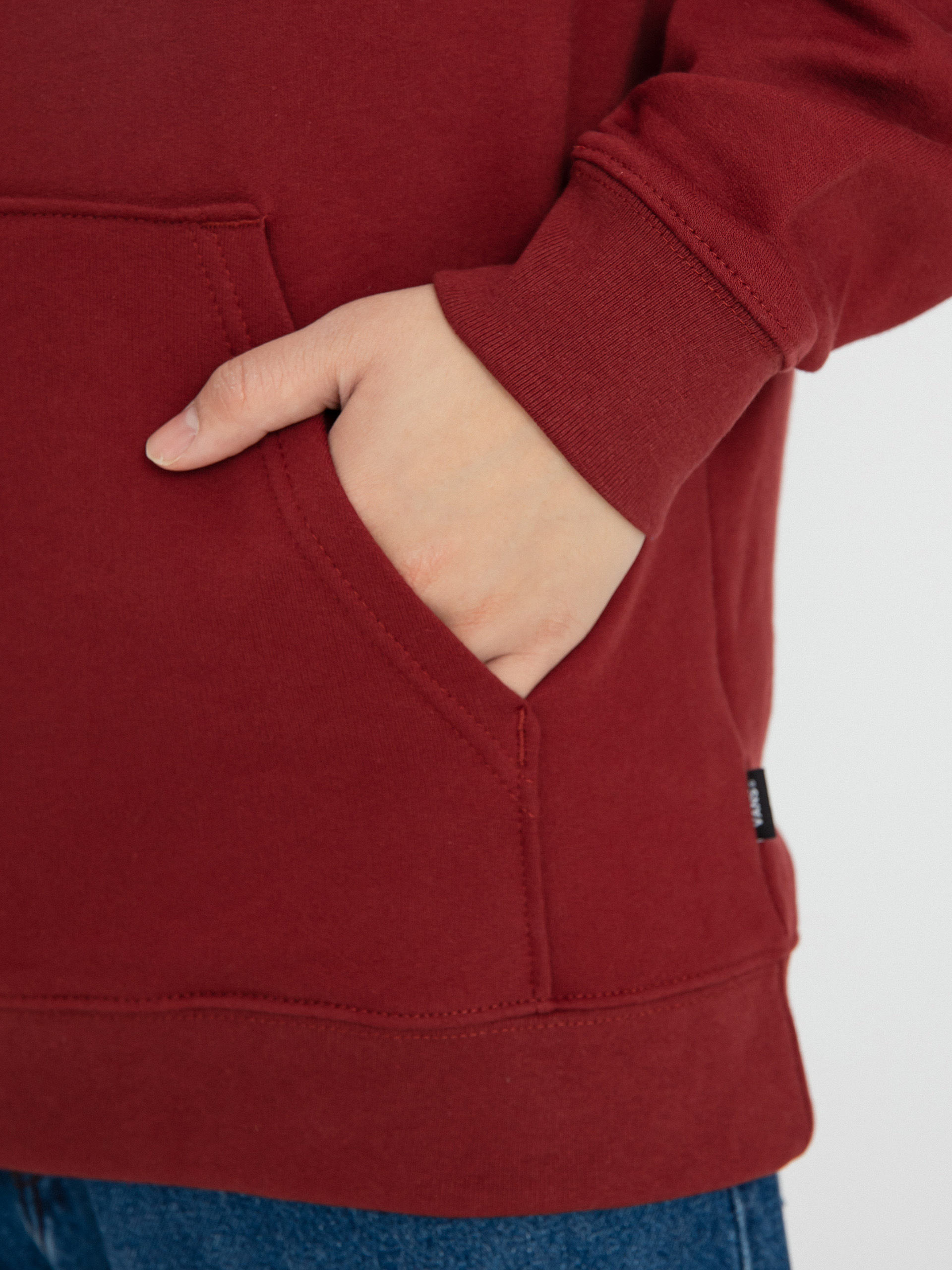 Bluza z kapturem Vans Full Patched II HD (syrah)