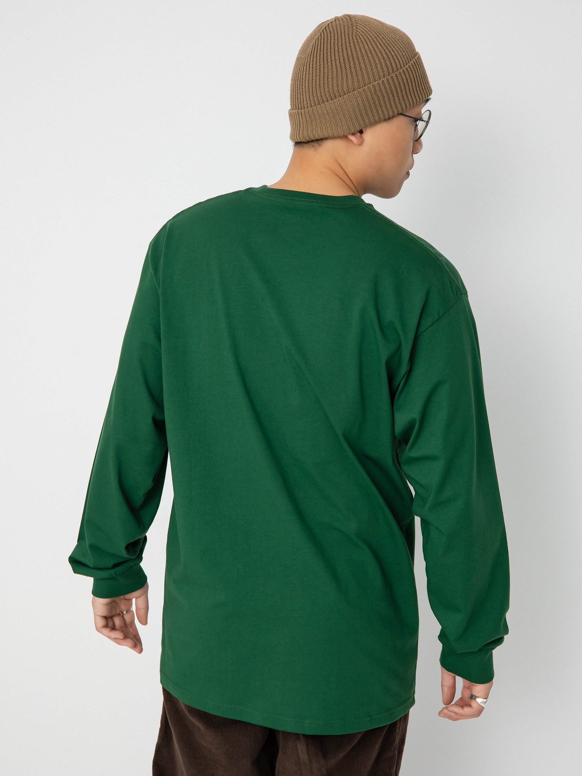 Longsleeve Vans Left Chest Hit (eden/white)