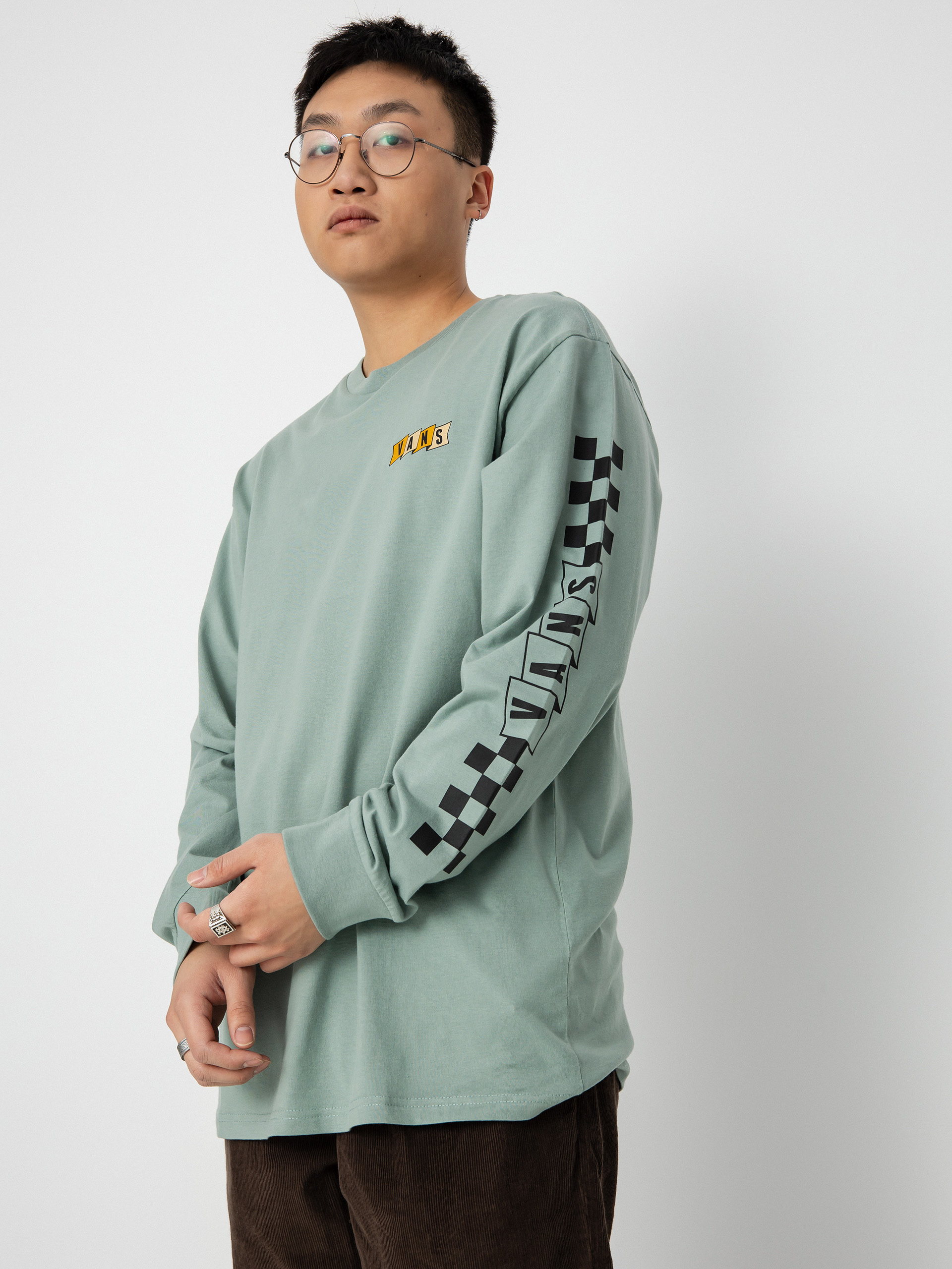 Longsleeve Vans Banner Logo (chinois green)