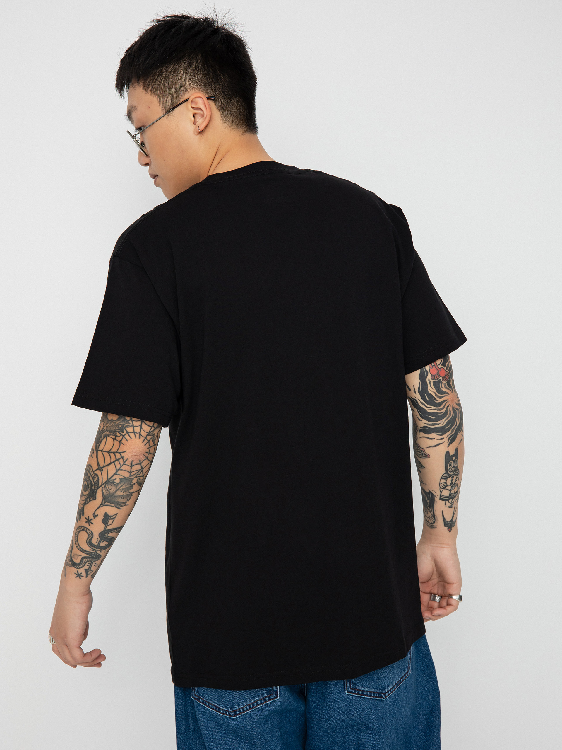 T-shirt Vans Left Chest Logo II (black/waterfall)