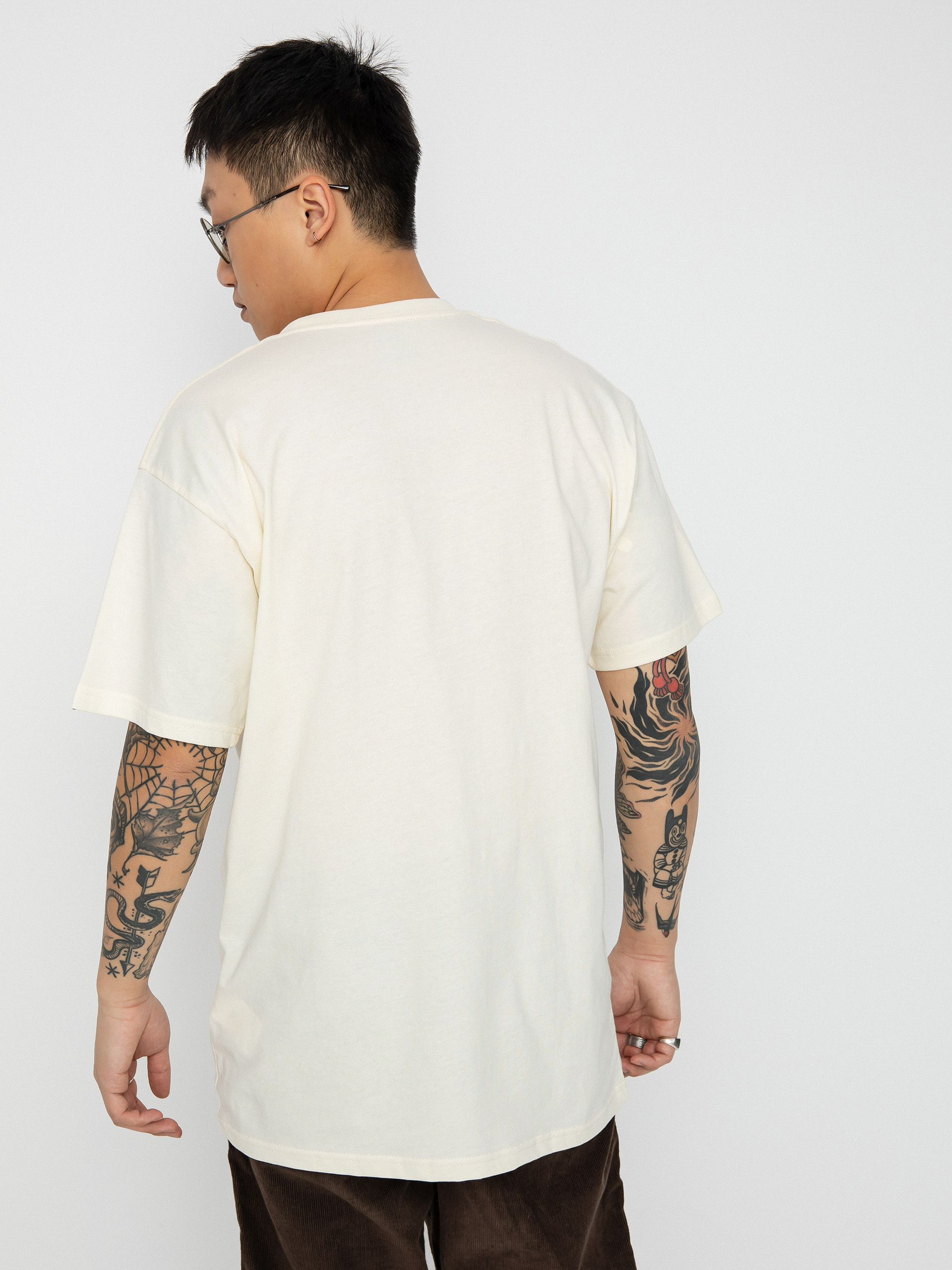 T-shirt Vans Left Chest Logo II (antique white/black)