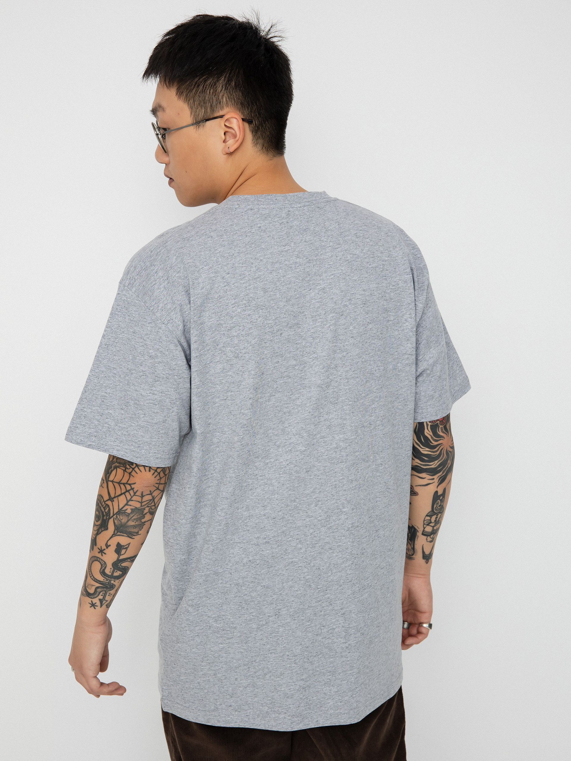 T-shirt Vans Left Chest Logo II (athletic heather/black)