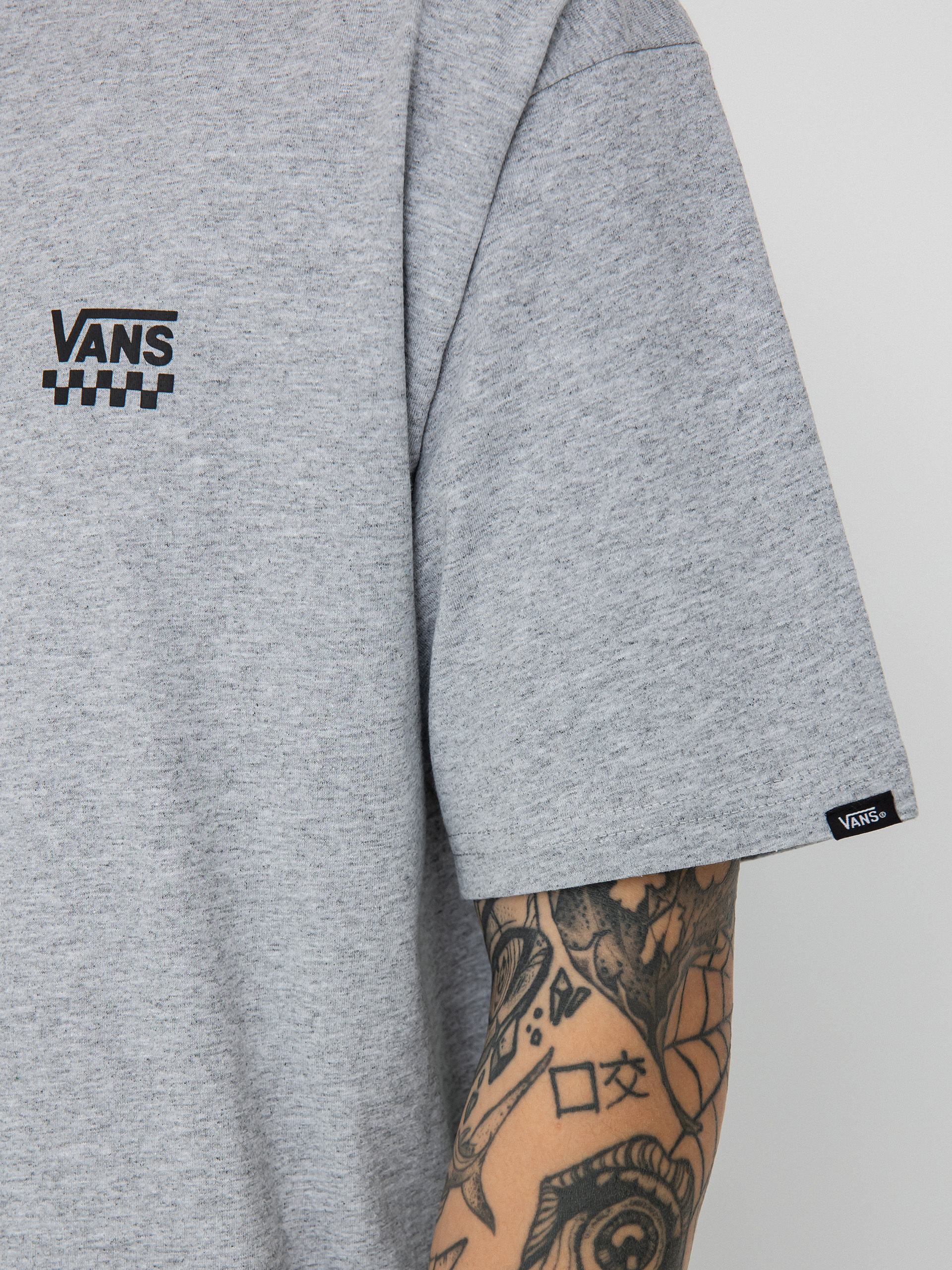 T-shirt Vans Left Chest Logo II (athletic heather/black)