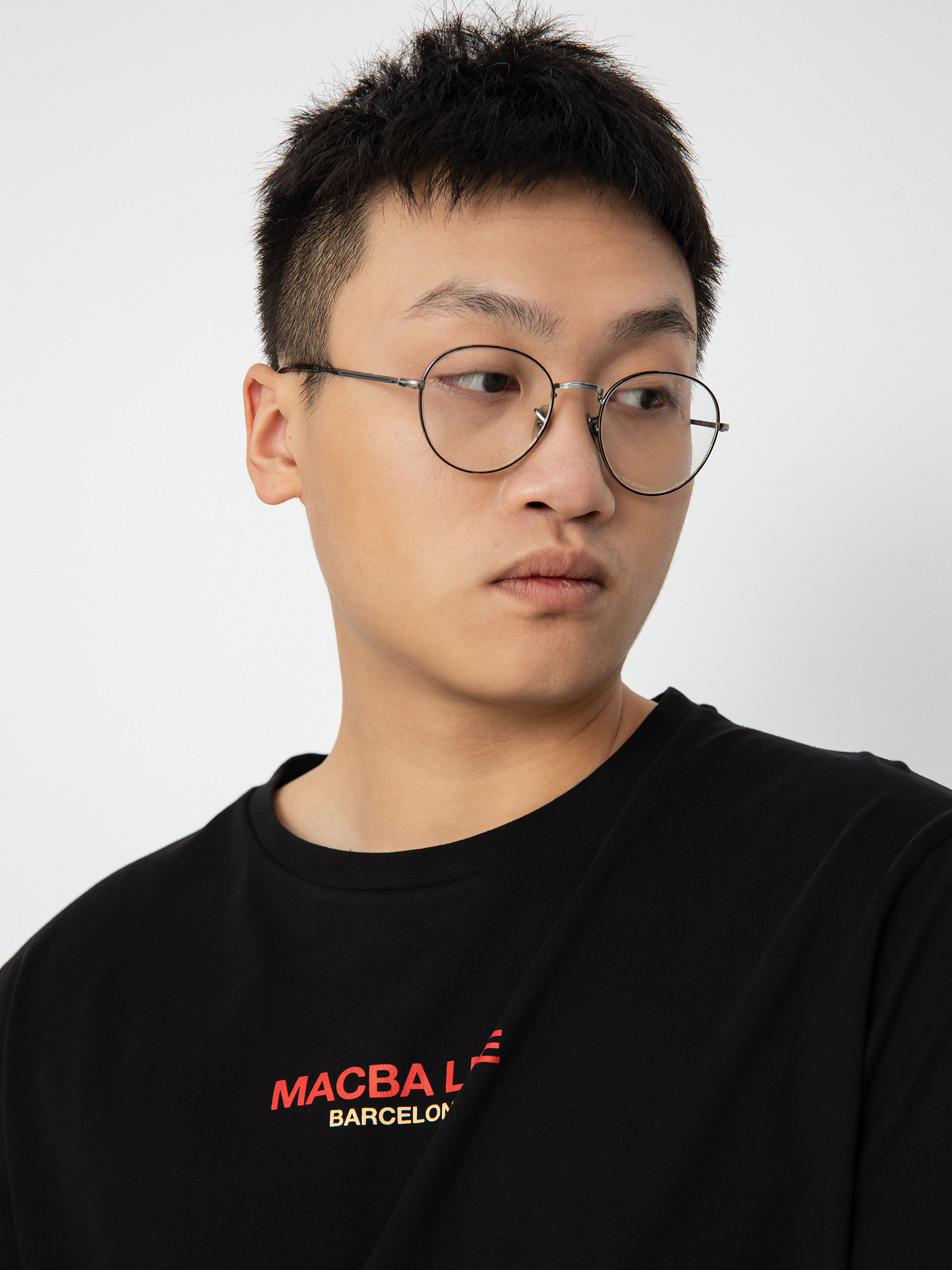 T-shirt Macba Life Out Line (black/red/cream)