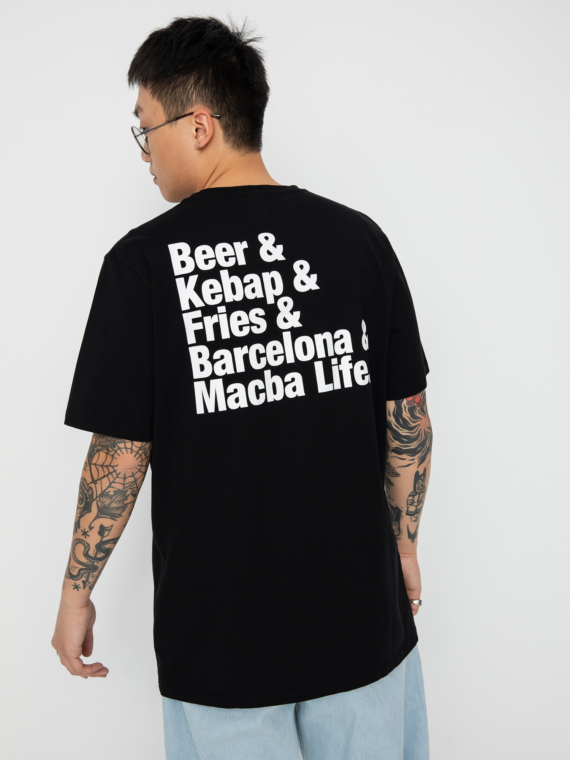 T-shirt Macba Life Beer&Kebap (black/white)