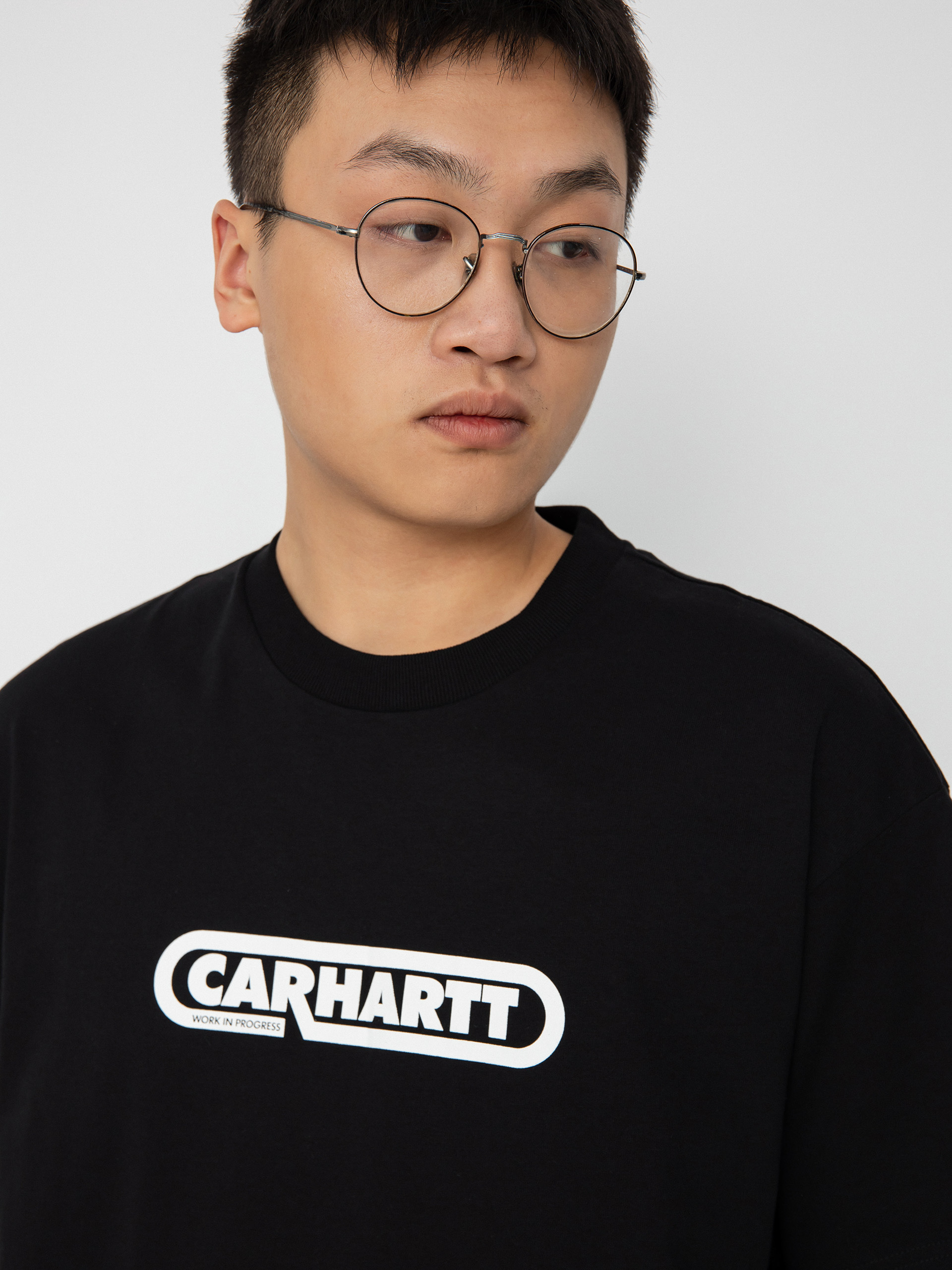 T-shirt Carhartt WIP Fuse Script (black/white)