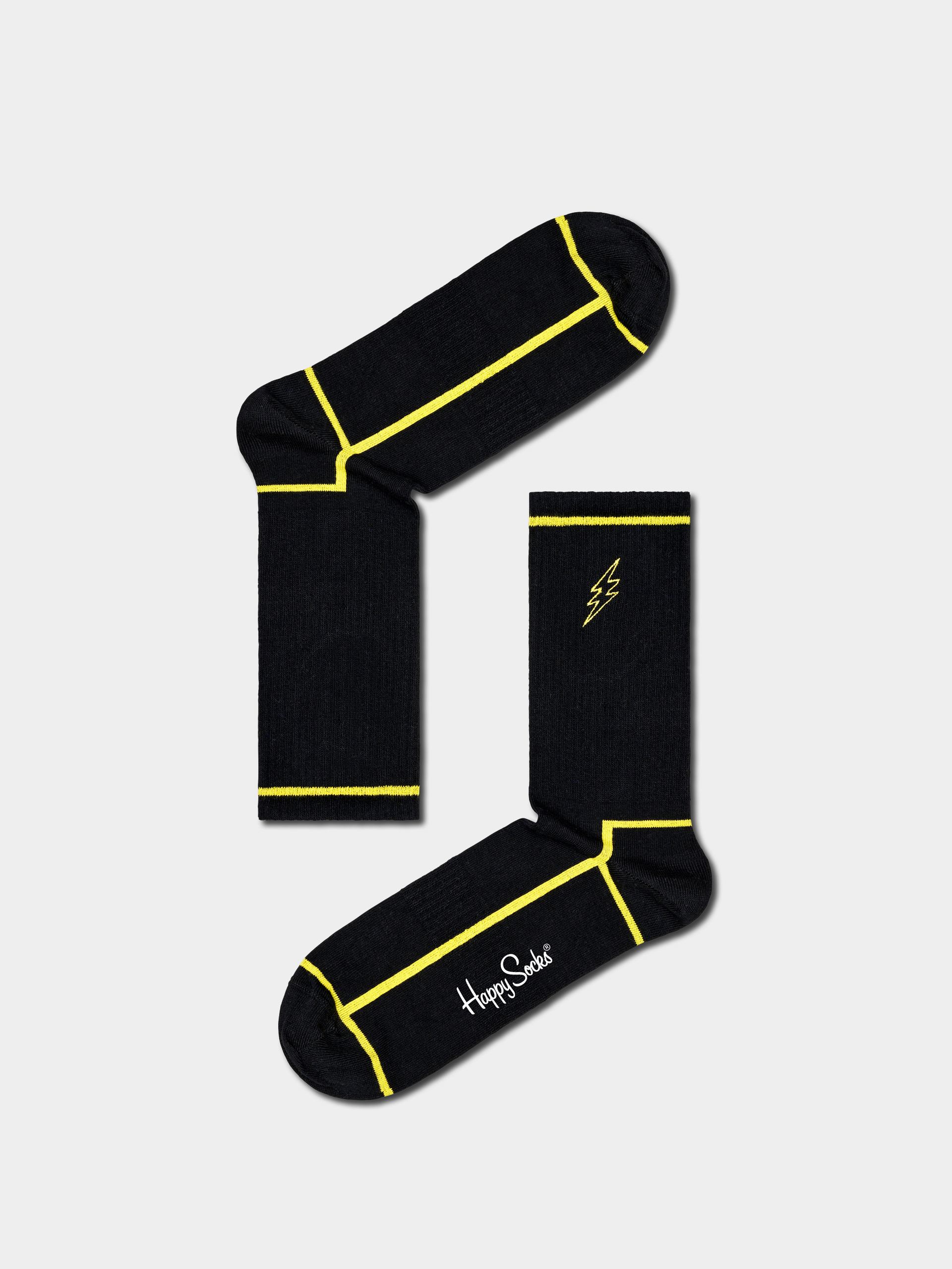 Skarpetki Happy Socks Flash 3/4 Crew (black)