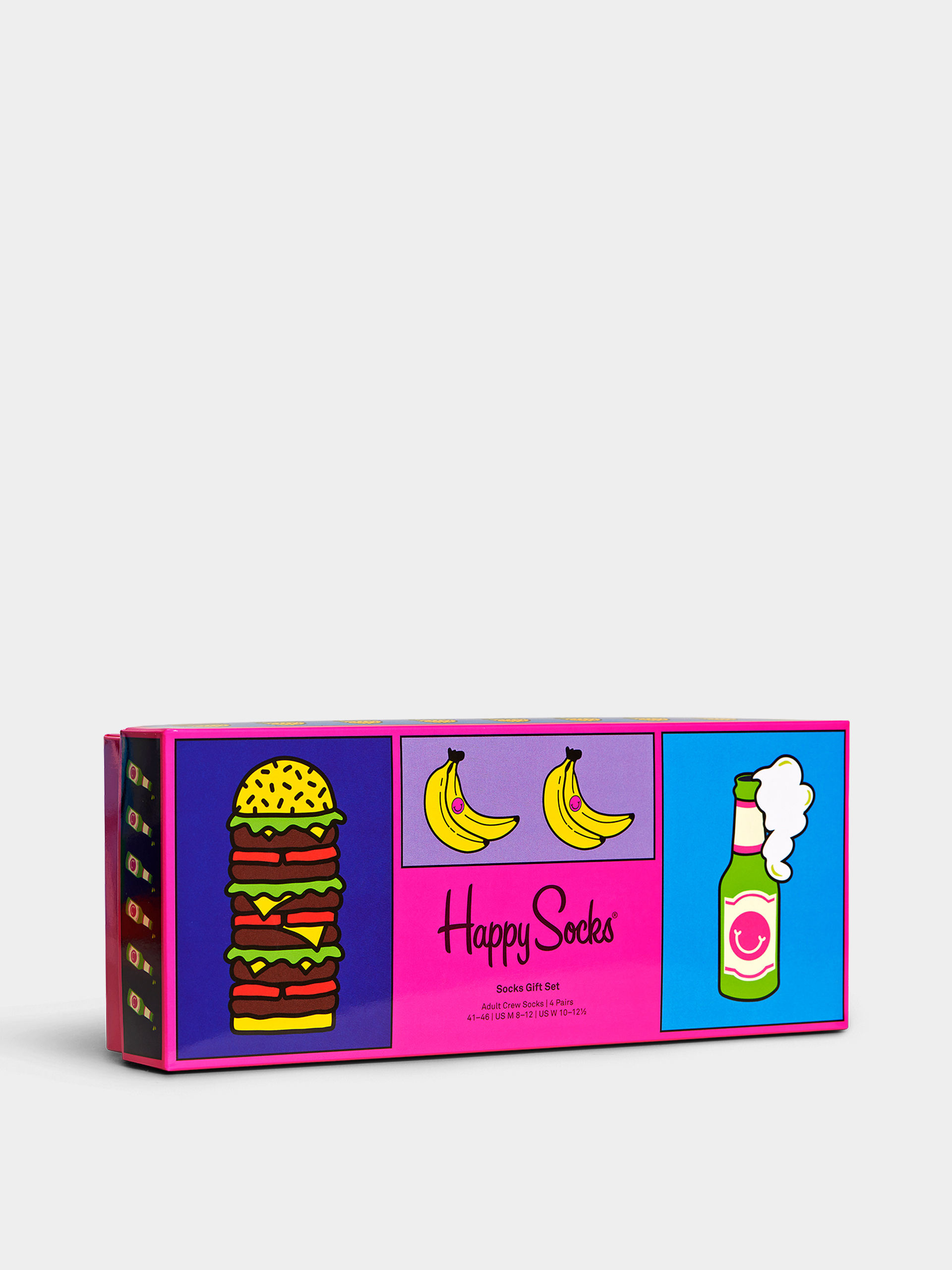 Skarpetki Happy Socks 4 Pack Yummy Yummy Gift Set (dark pink)
