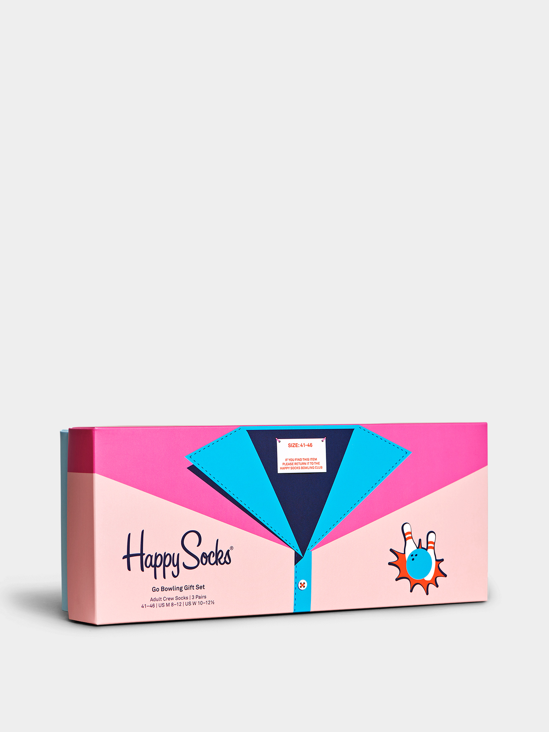 Skarpetki Happy Socks 4 Pack Go Bowling Gift Set (light pink)