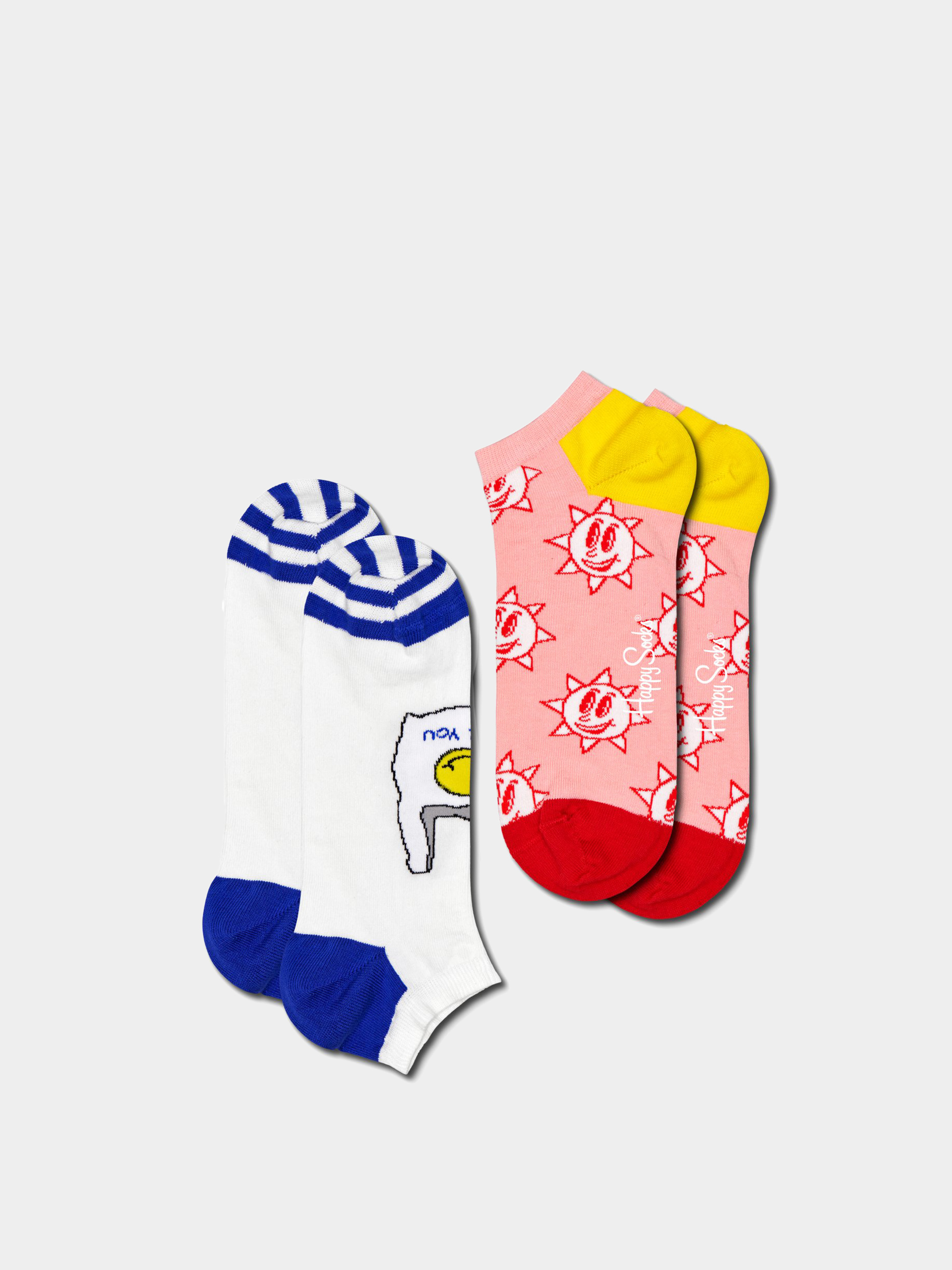 Skarpetki Happy Socks 2 Pack Great Day Low (beige)
