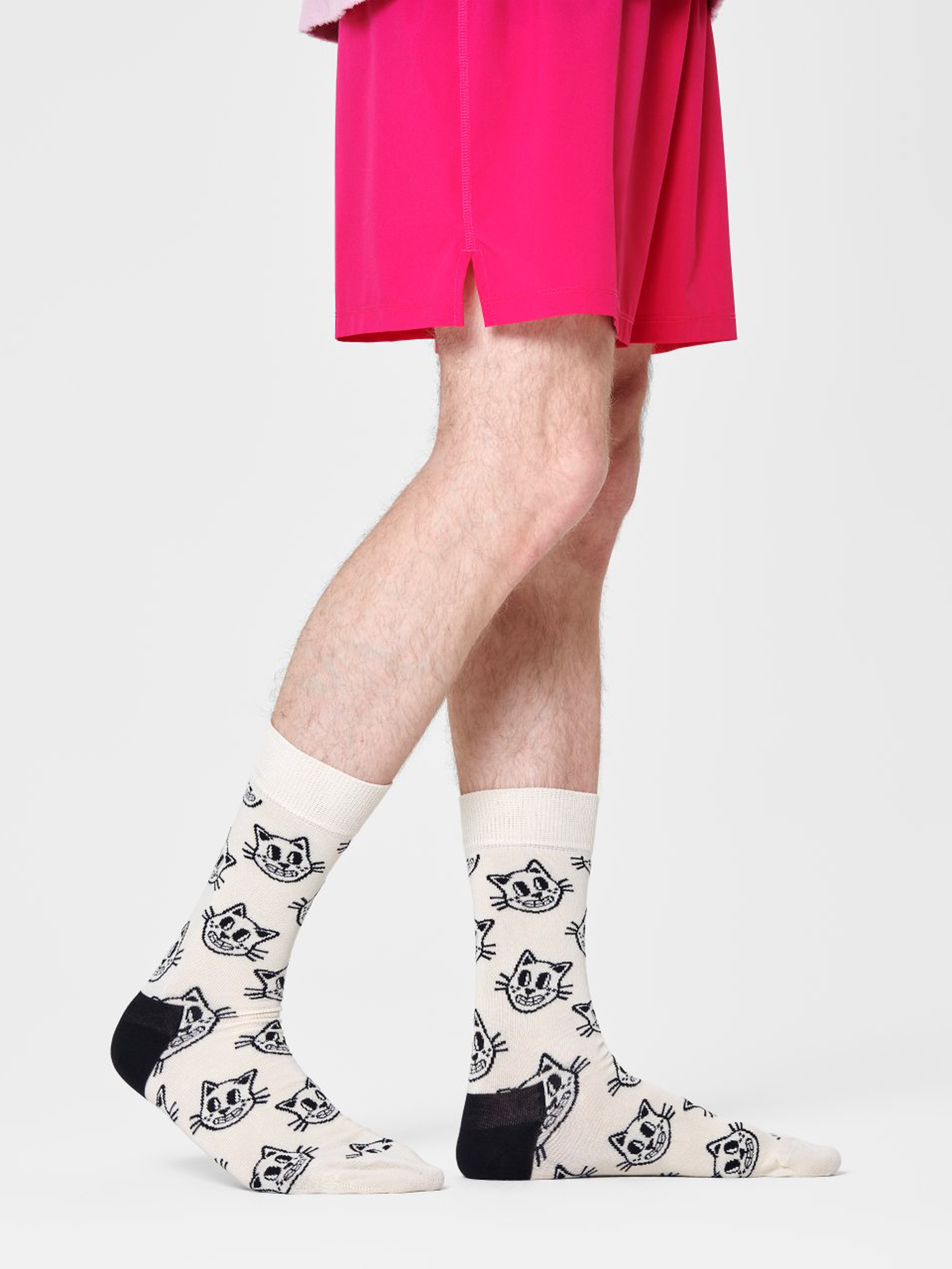 Skarpetki Happy Socks Cat (beige)