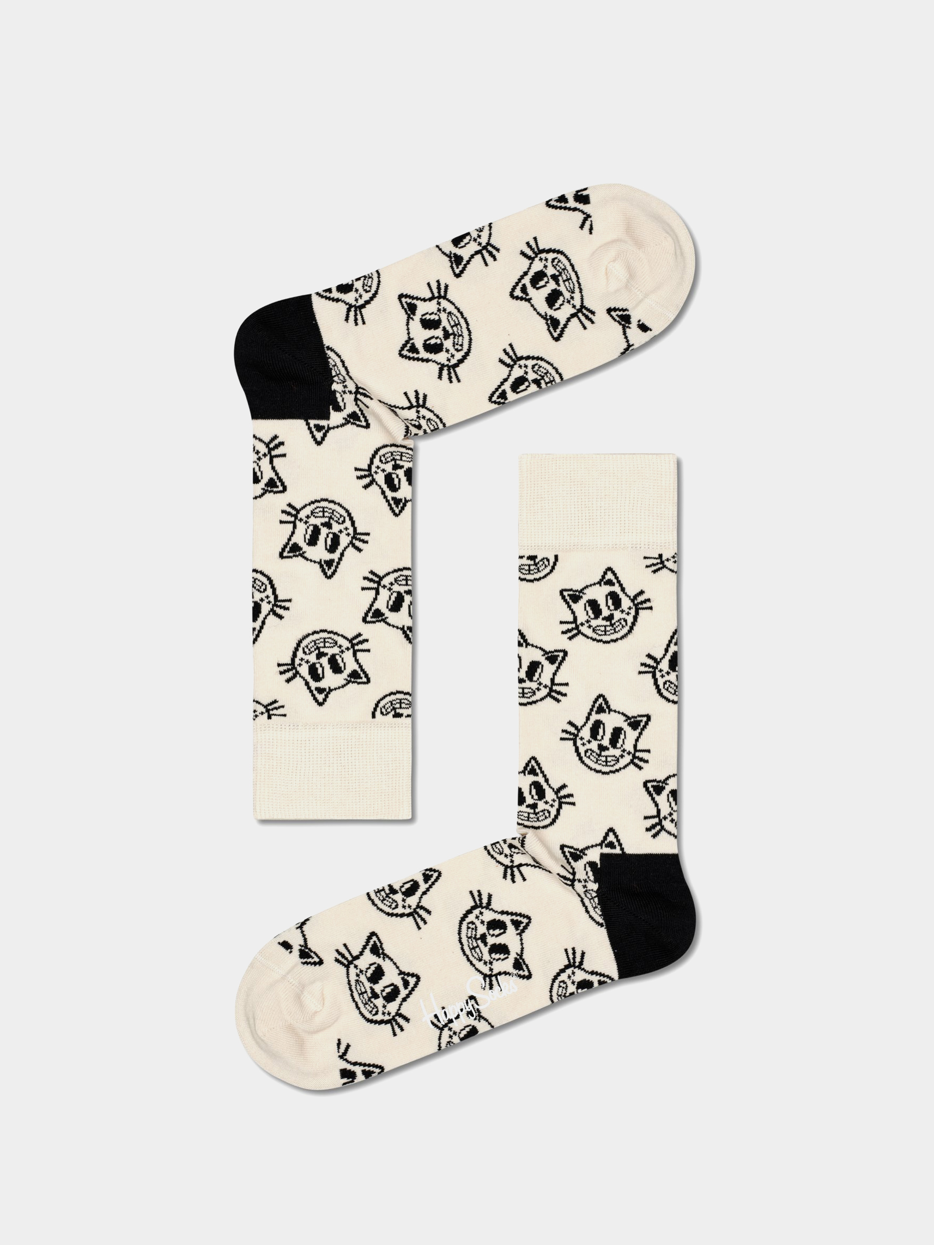 Skarpetki Happy Socks Cat (beige)