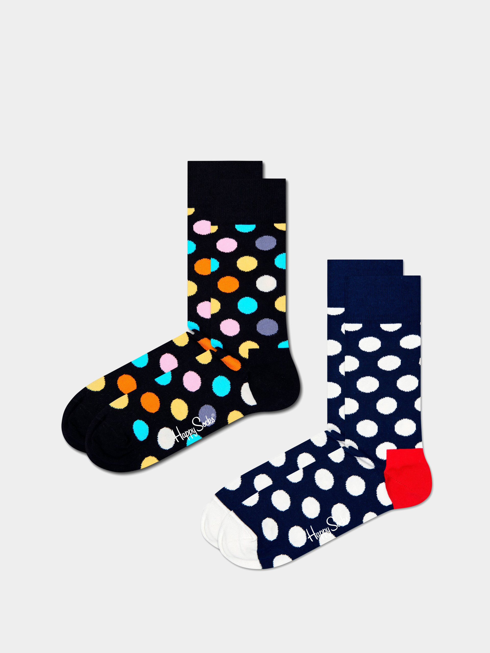 Skarpetki Happy Socks 2 Pack Classic Big Dot (black)