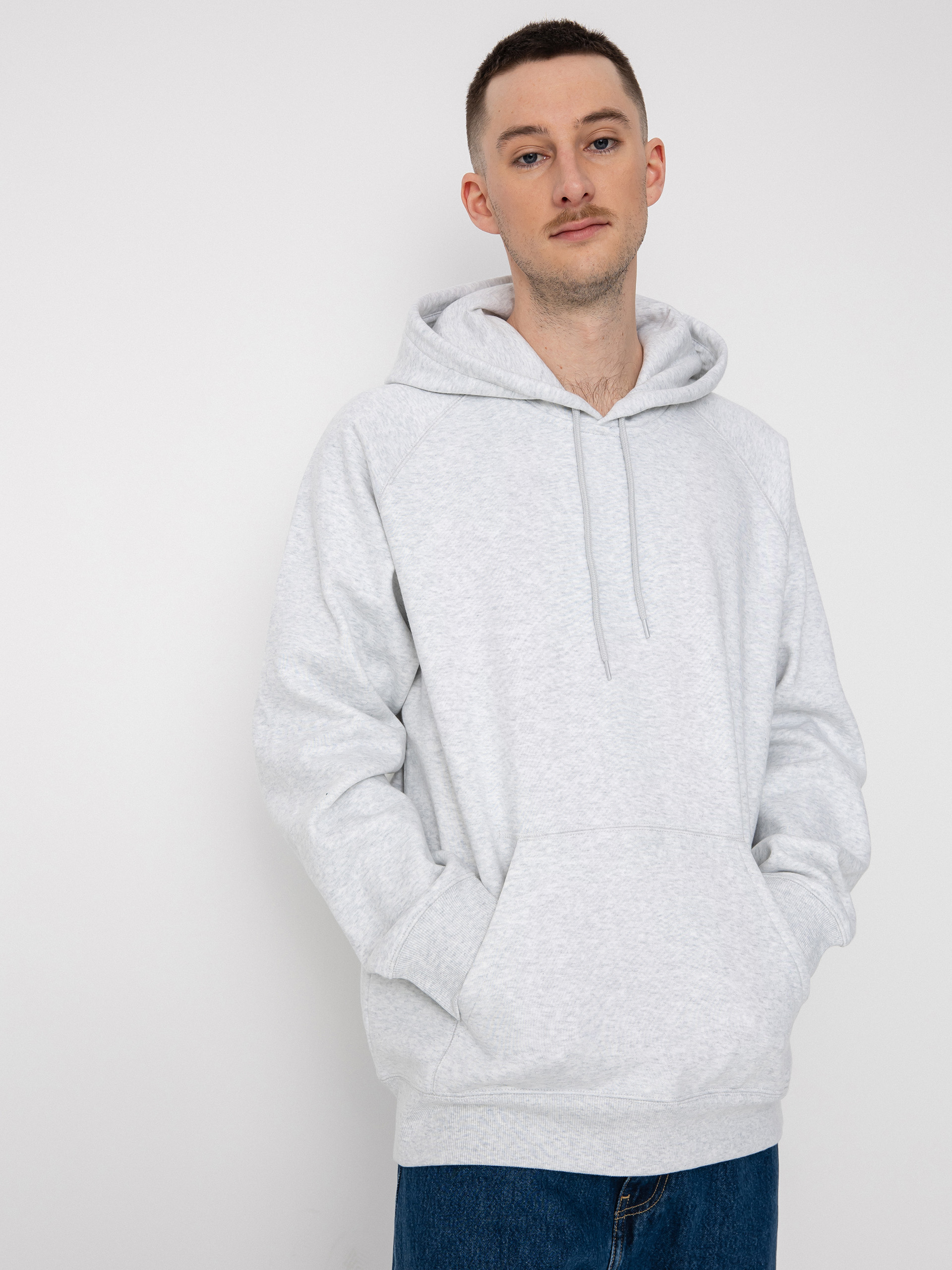 Bluza z kapturem Carhartt WIP Chase HD (ash heather/gold)