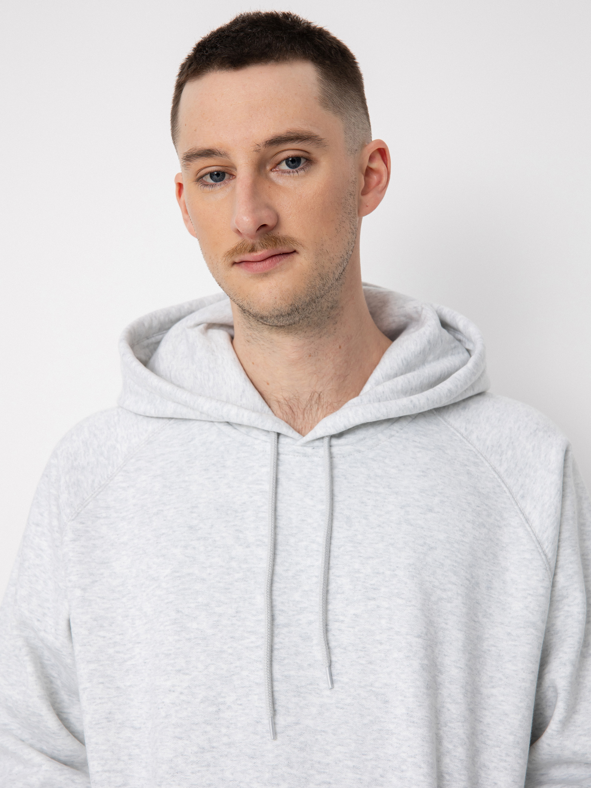 Bluza z kapturem Carhartt WIP Chase HD (ash heather/gold)