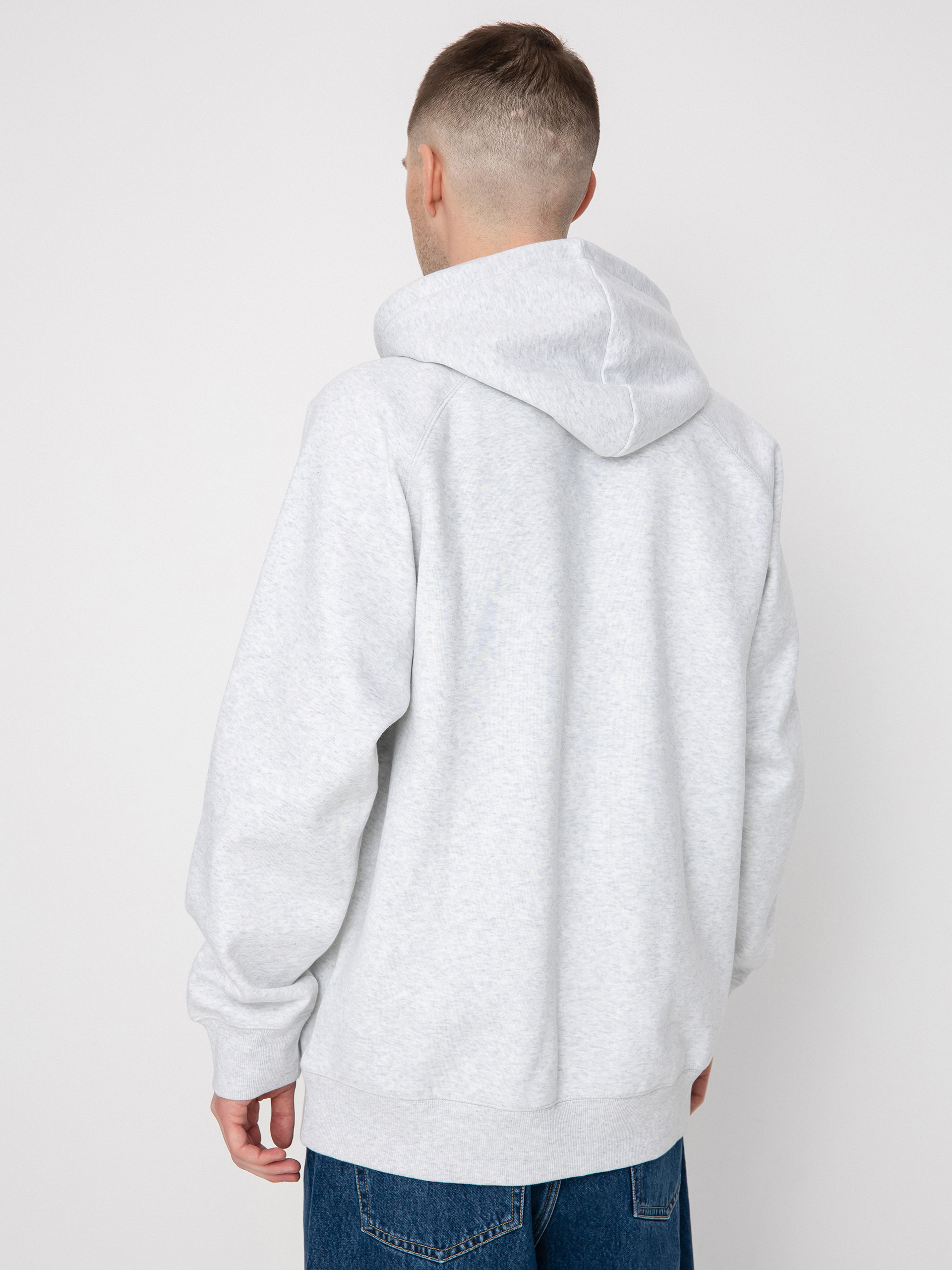 Bluza z kapturem Carhartt WIP Chase HD (ash heather/gold)