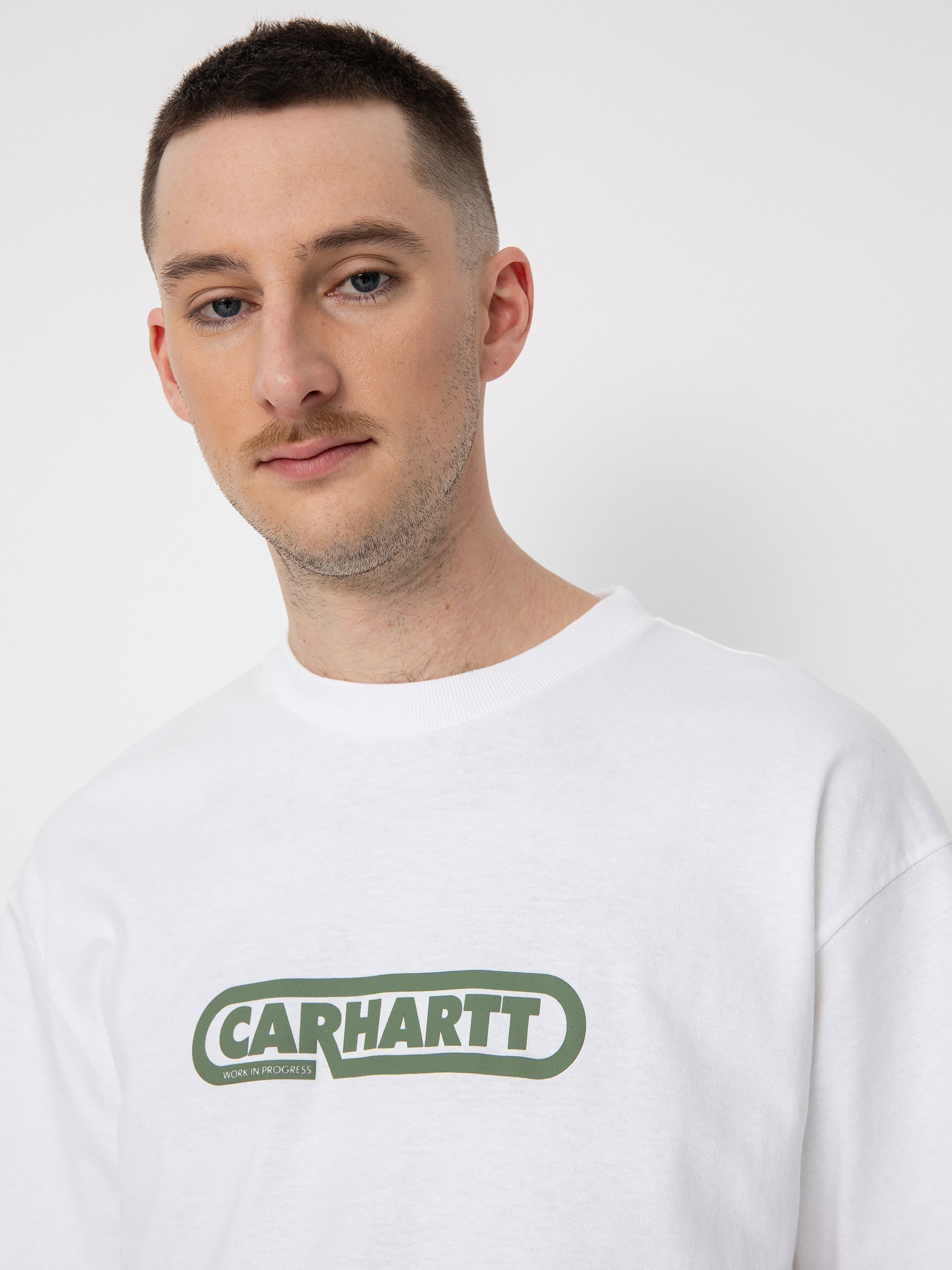 T-shirt Carhartt WIP Fuse Script (white/dollar green)