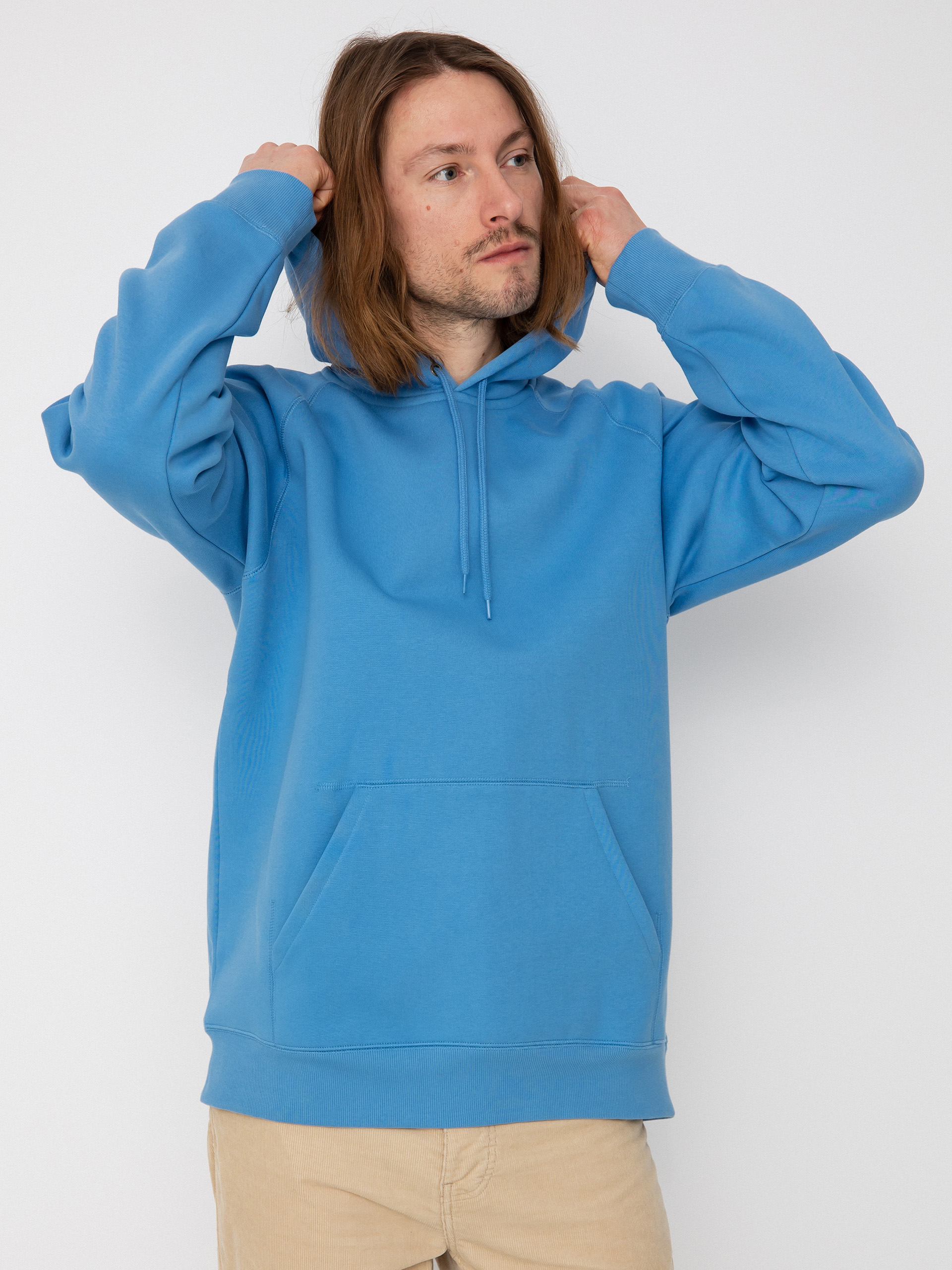 Bluza z kapturem Carhartt WIP Chase HD (piscine/gold)