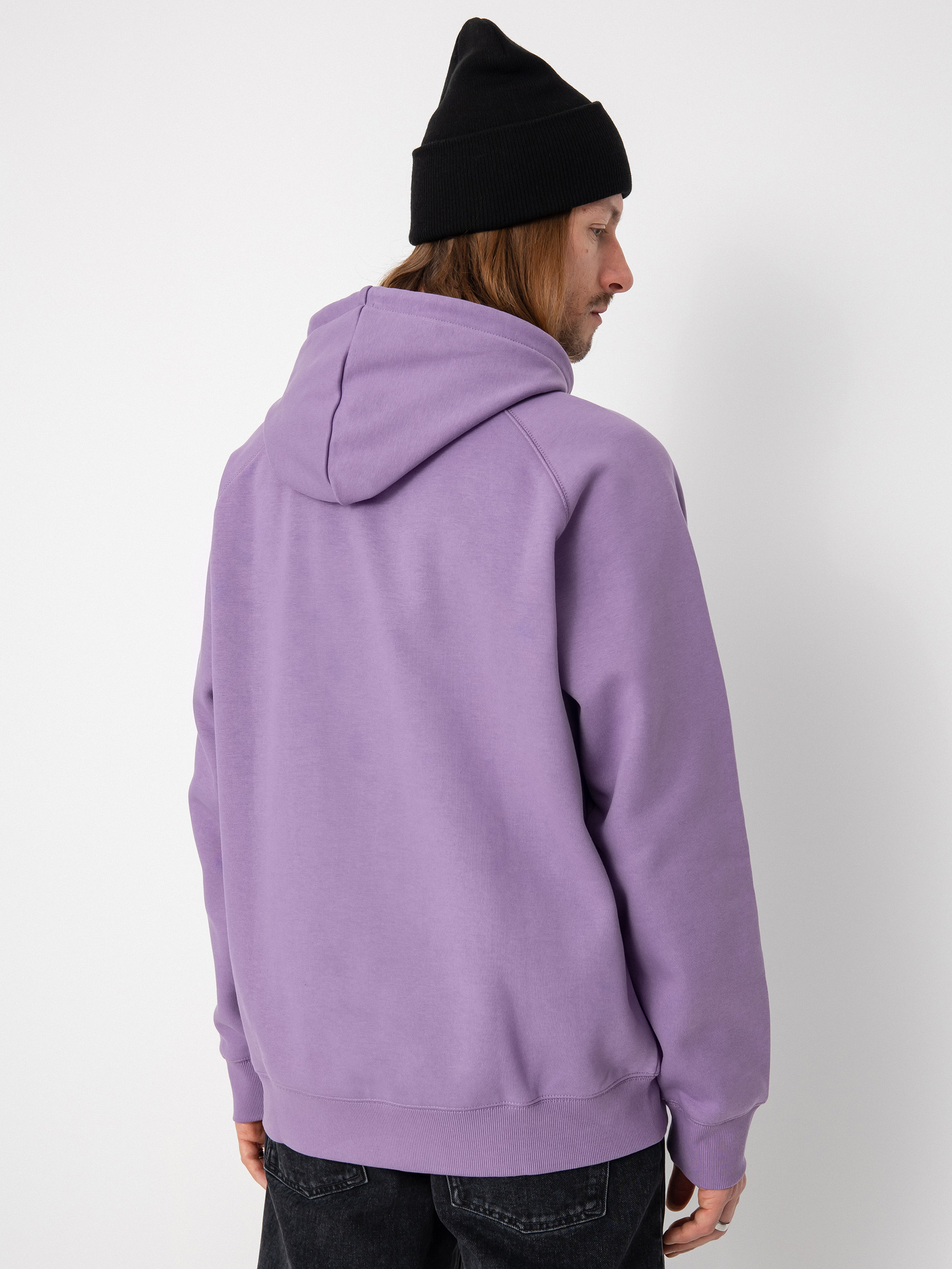 Bluza z kapturem Carhartt WIP Chase HD (violanda/gold)