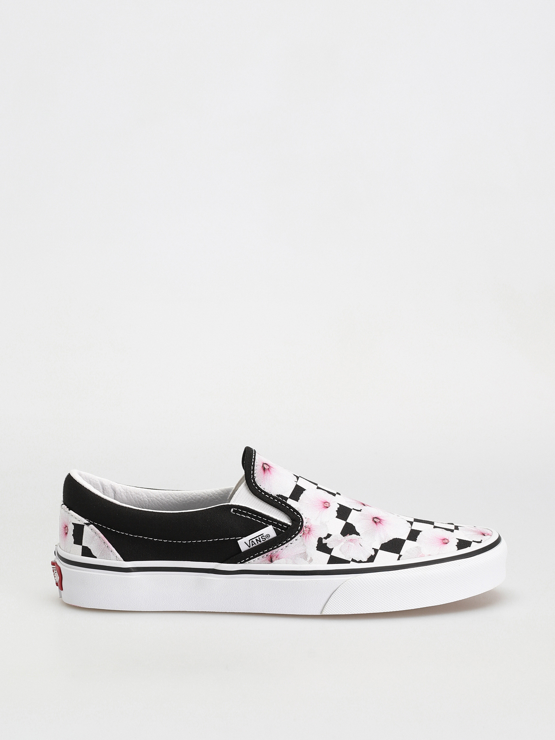 Buty Vans Classic Slip On Wmn (hibiscus checkerboard black)