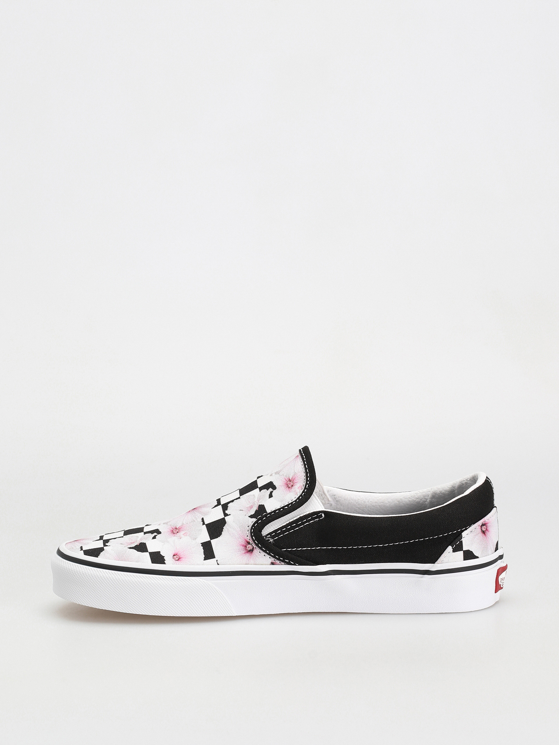 Buty Vans Classic Slip On Wmn (hibiscus checkerboard black)